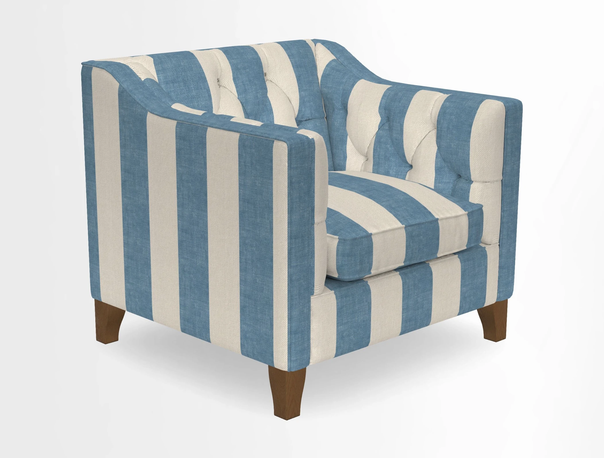 Haresfield Dipped Arm Chair in Two Tone Plain Biscuit
