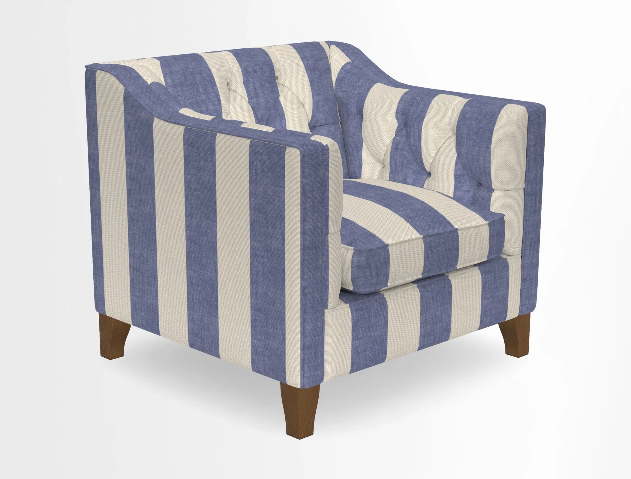 Haresfield Dipped Arm Chair in Two Tone Plain Biscuit