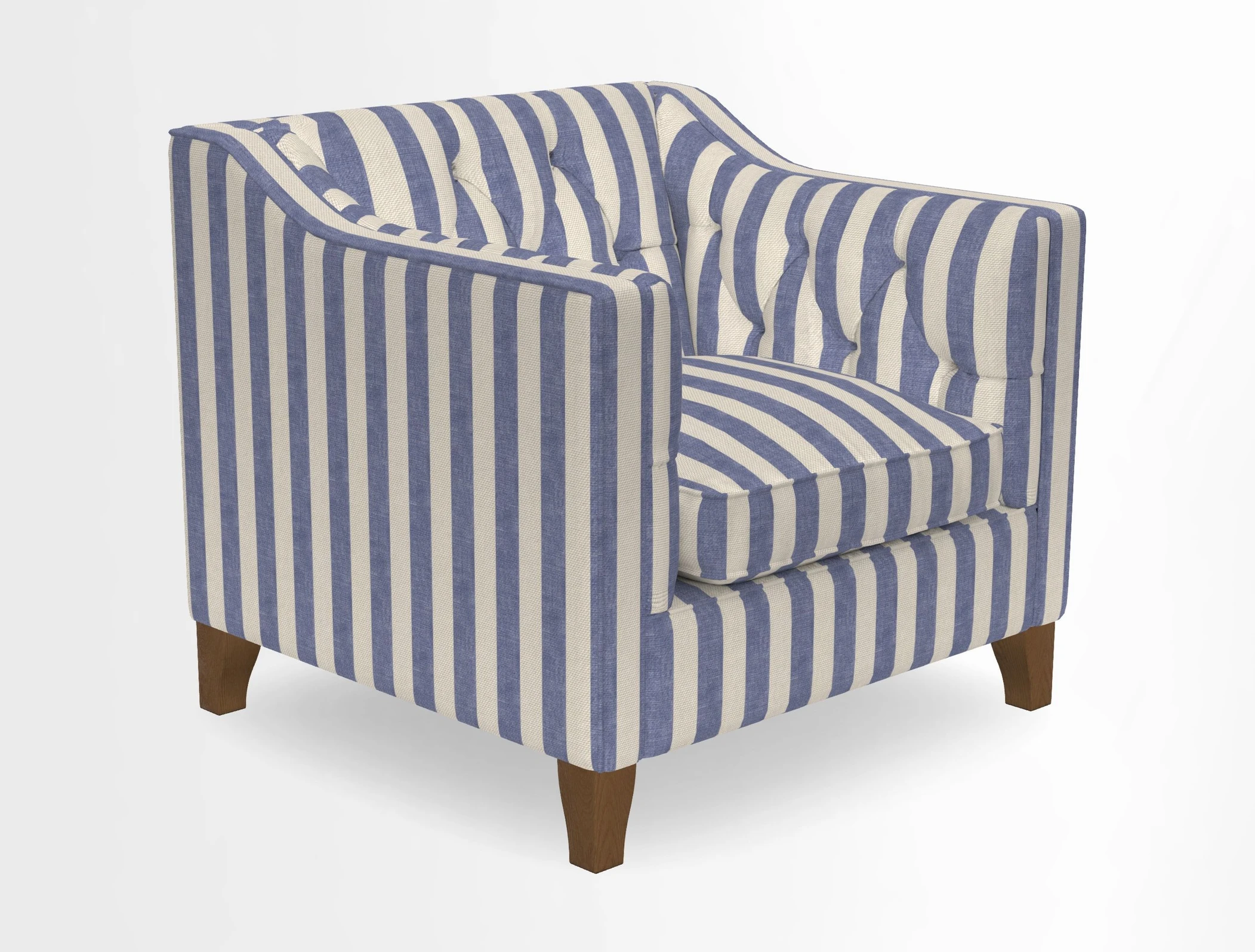 Haresfield Dipped Arm Chair in Two Tone Plain Biscuit