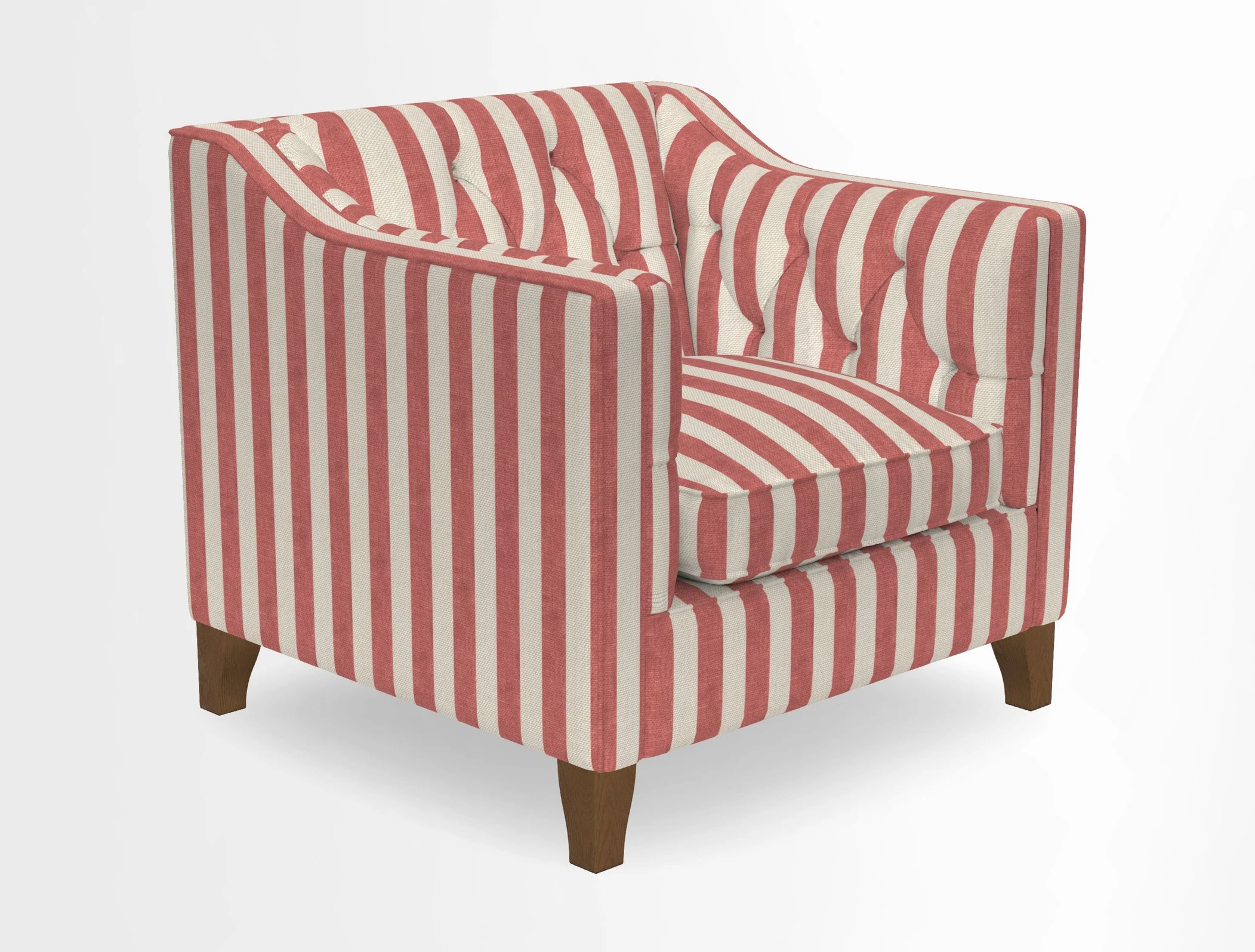 Haresfield Dipped Arm Chair in Two Tone Plain Biscuit