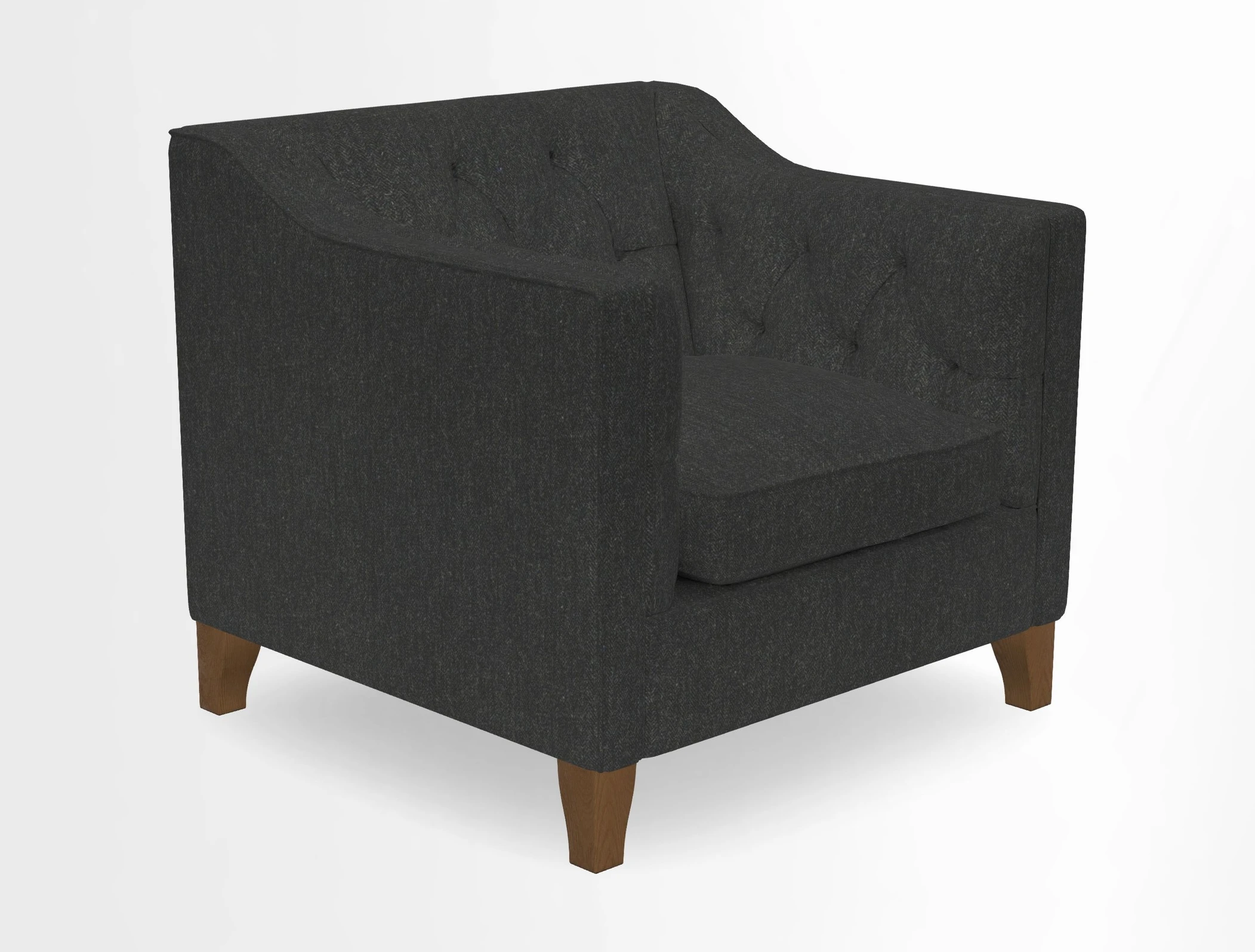 Haresfield Dipped Arm Chair in Two Tone Plain Biscuit