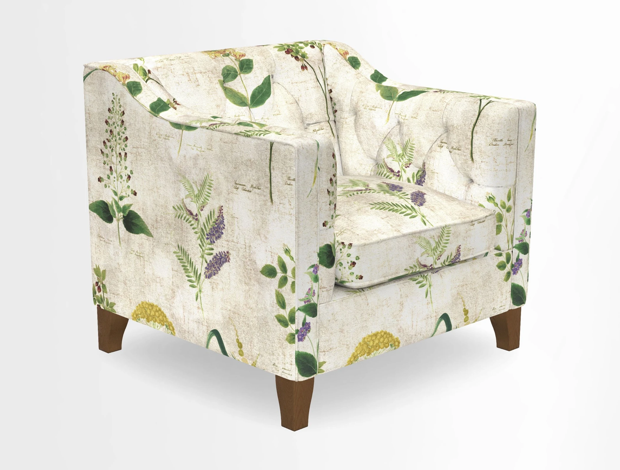 Haresfield Dipped Arm Chair in Two Tone Plain Biscuit