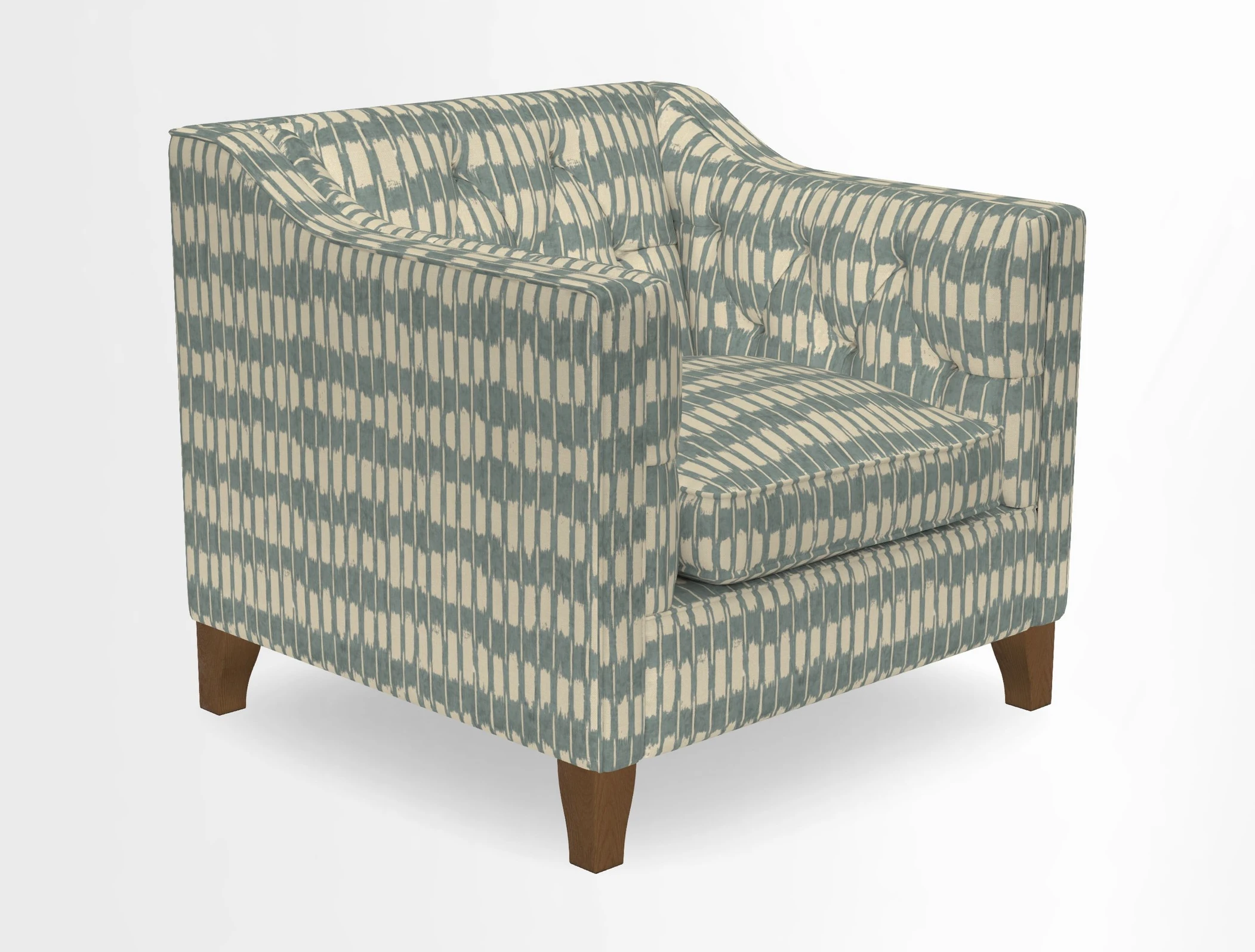 Haresfield Dipped Arm Chair in Two Tone Plain Biscuit