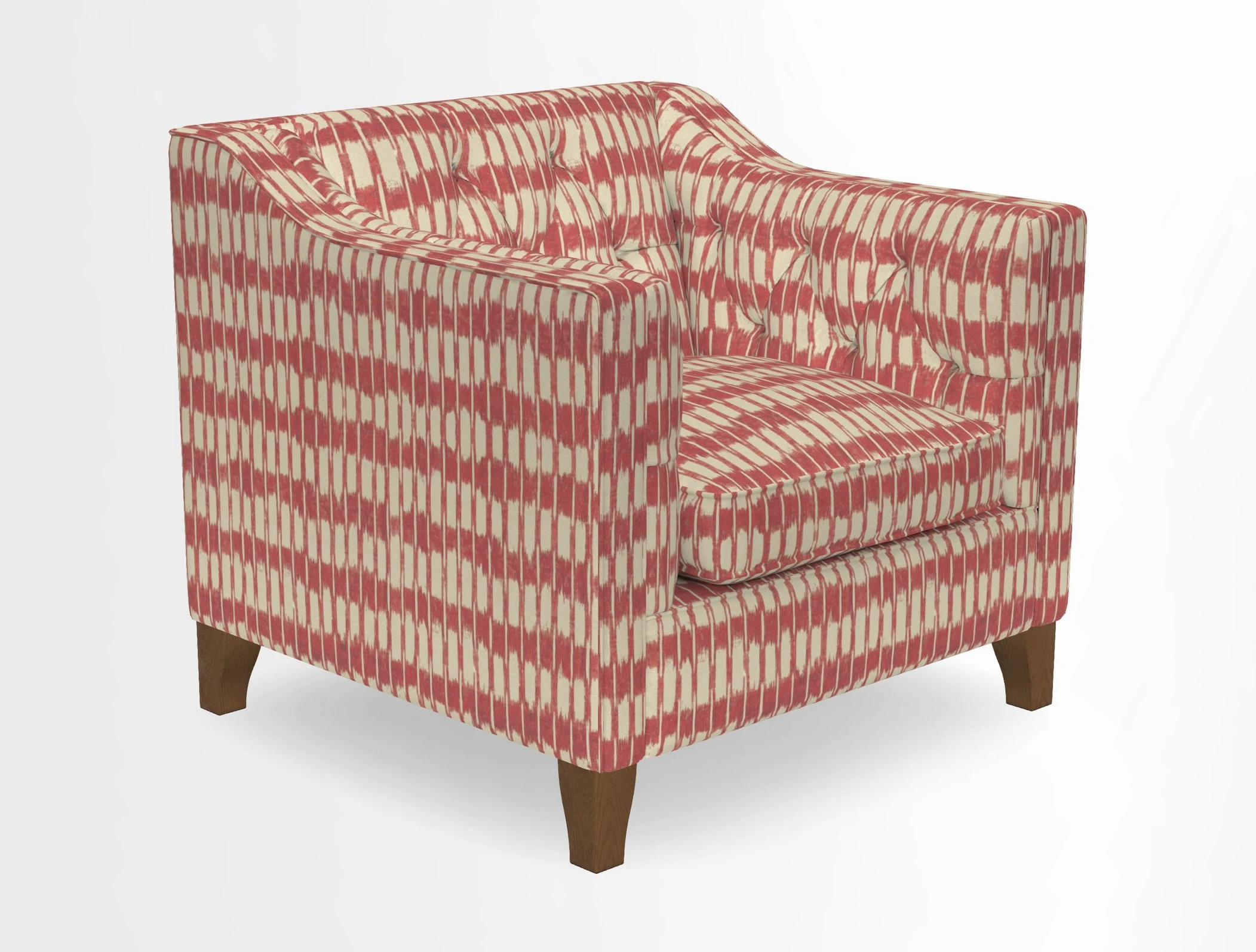 Haresfield Dipped Arm Chair in Two Tone Plain Biscuit