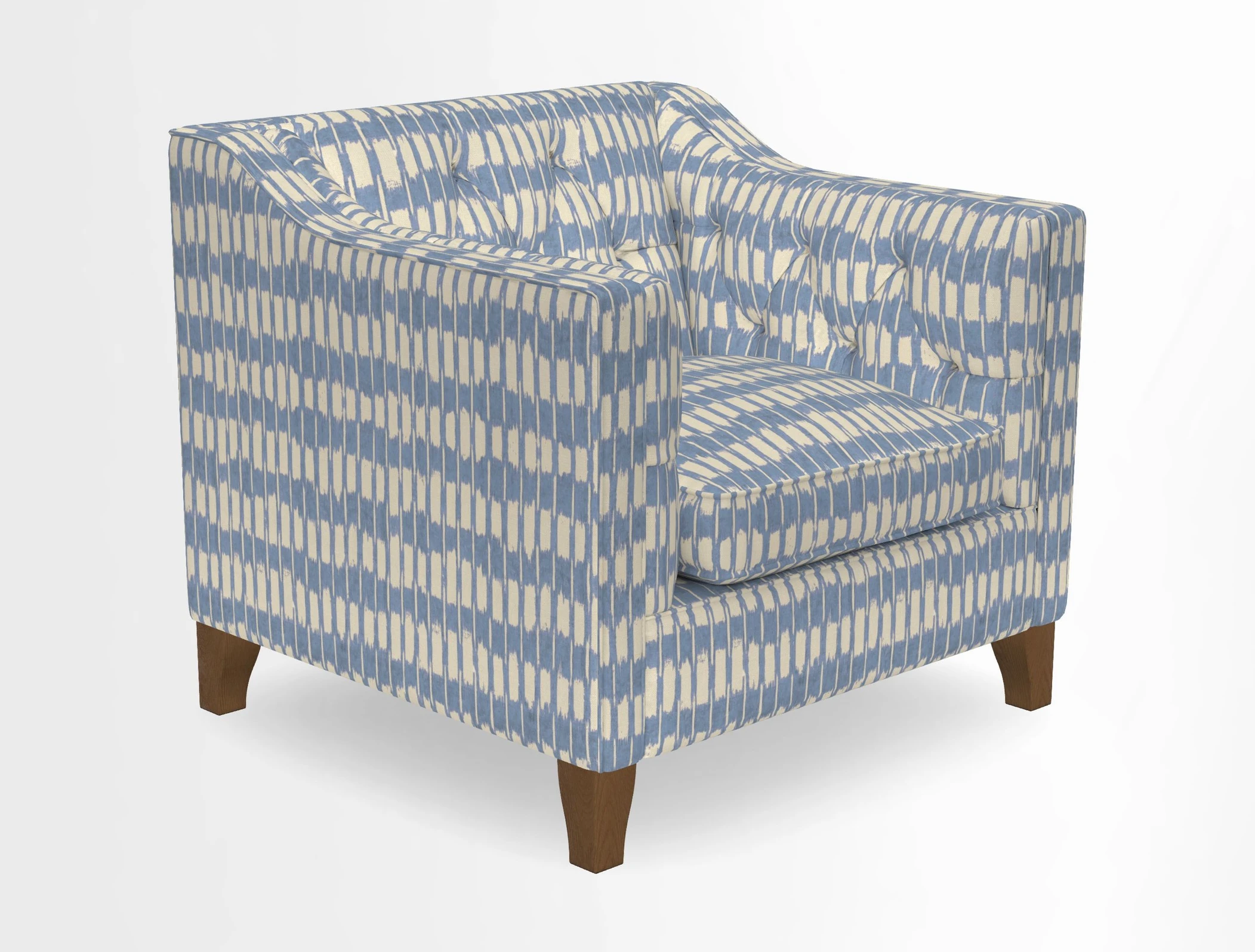 Haresfield Dipped Arm Chair in Two Tone Plain Biscuit