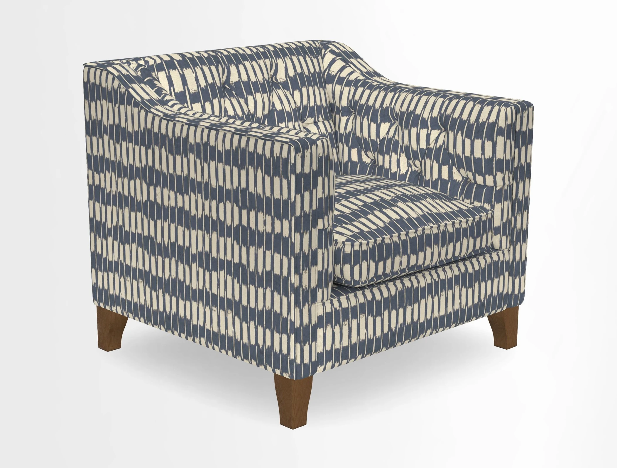 Haresfield Dipped Arm Chair in Two Tone Plain Biscuit