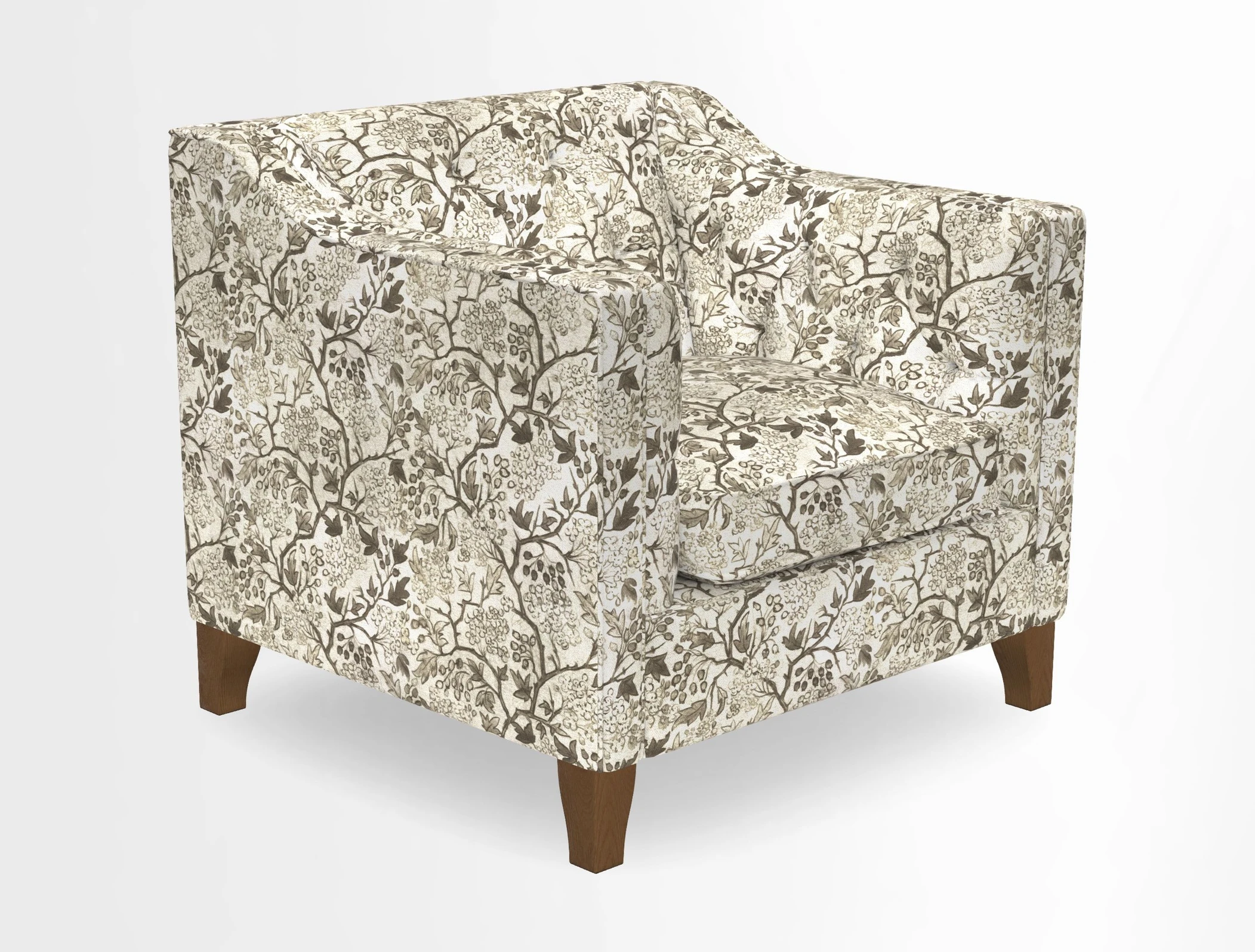 Haresfield Dipped Arm Chair in Two Tone Plain Biscuit