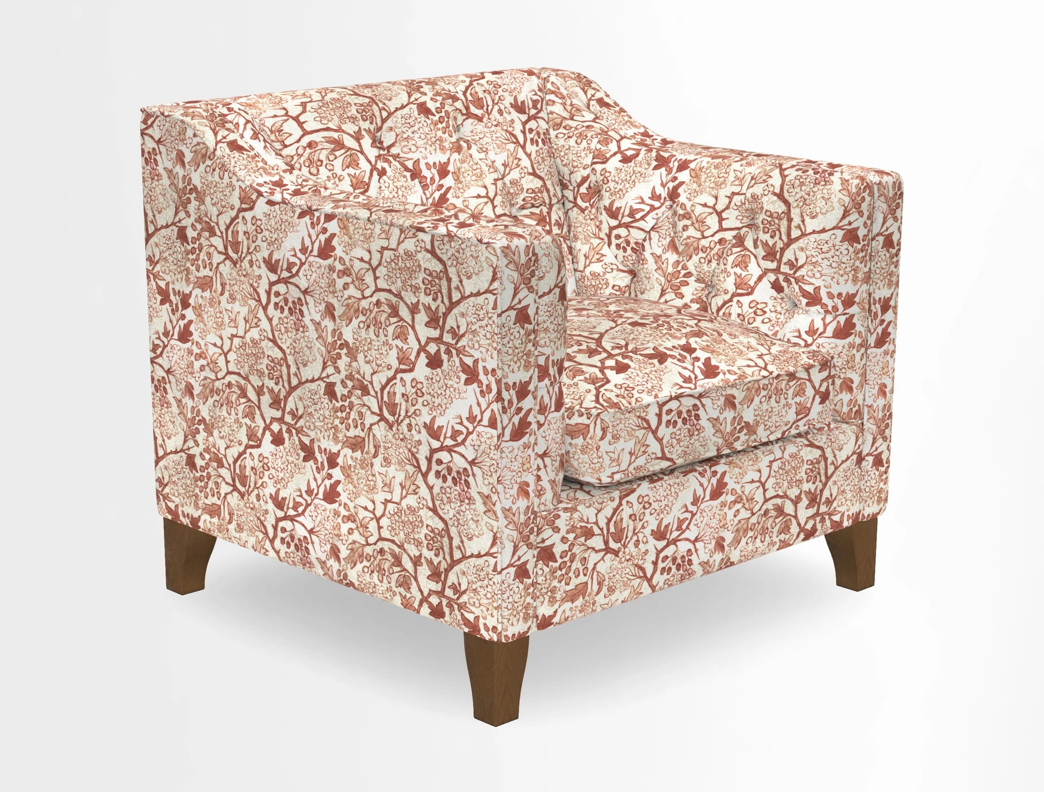 Haresfield Dipped Arm Chair in Two Tone Plain Biscuit