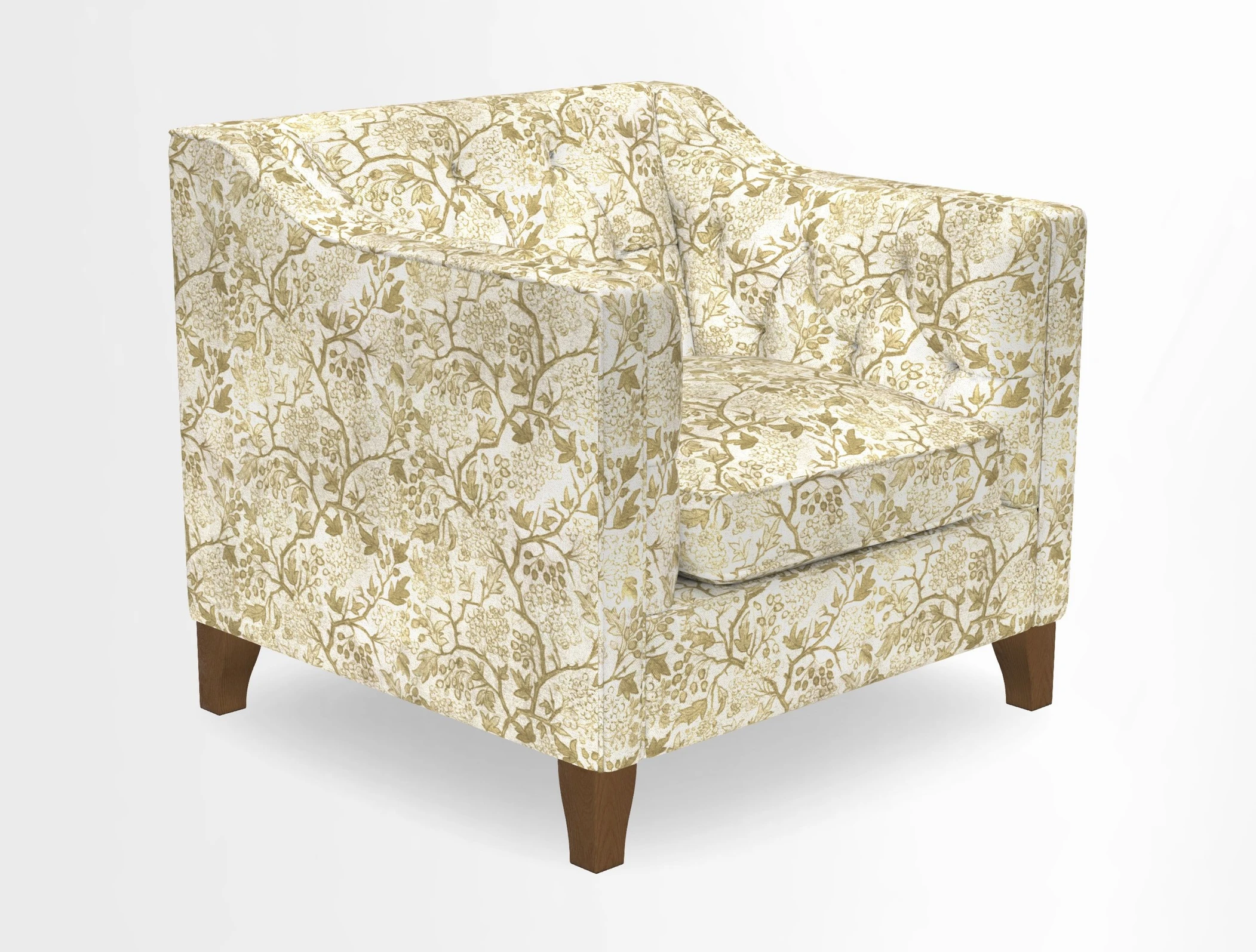 Haresfield Dipped Arm Chair in Two Tone Plain Biscuit