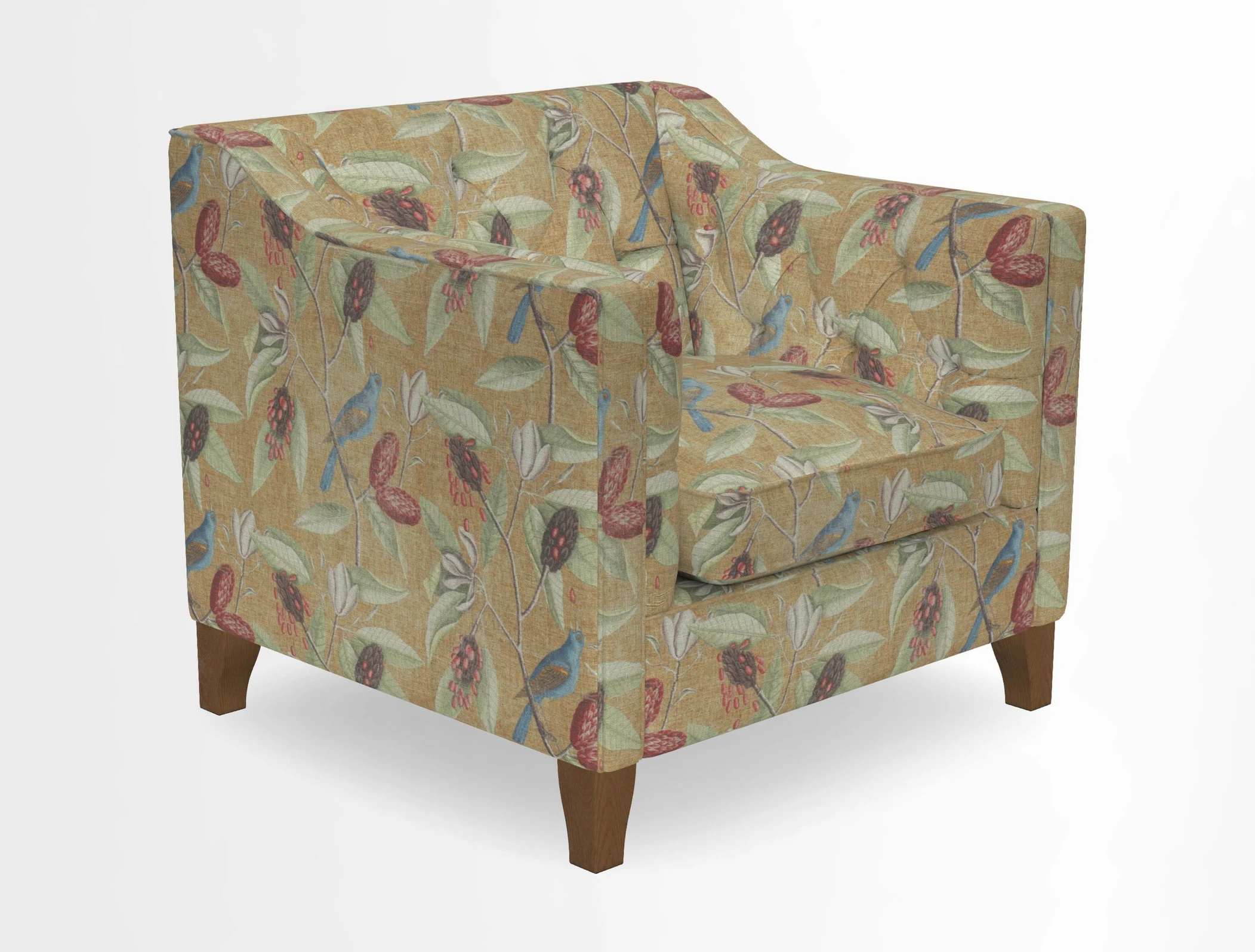 Haresfield Dipped Arm Chair in Two Tone Plain Biscuit