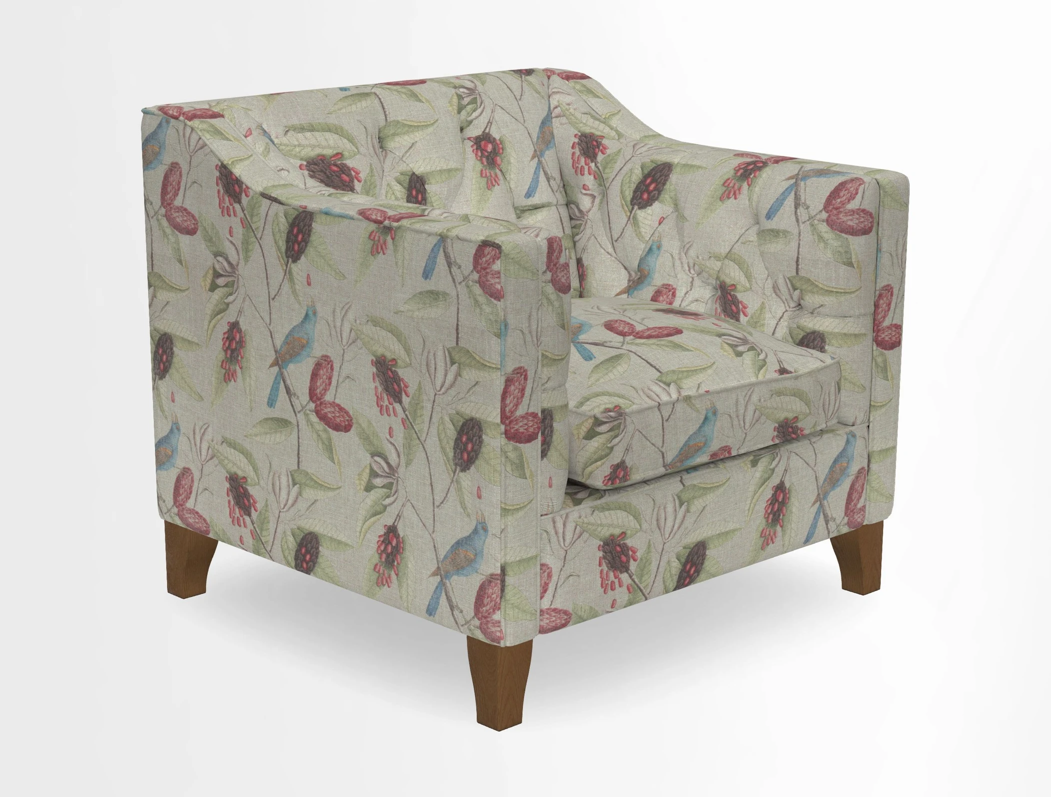 Haresfield Dipped Arm Chair in Two Tone Plain Biscuit