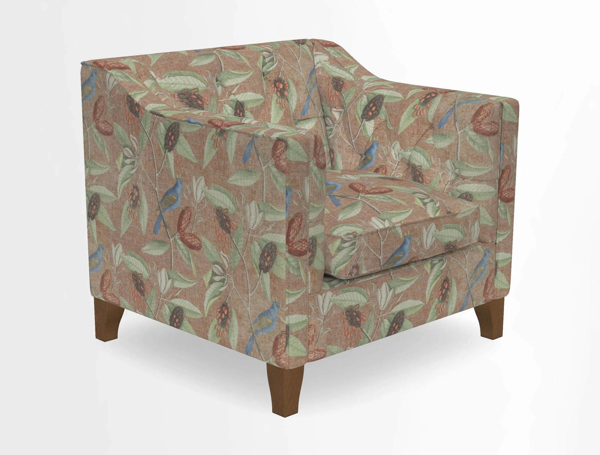 Haresfield Dipped Arm Chair in Two Tone Plain Biscuit