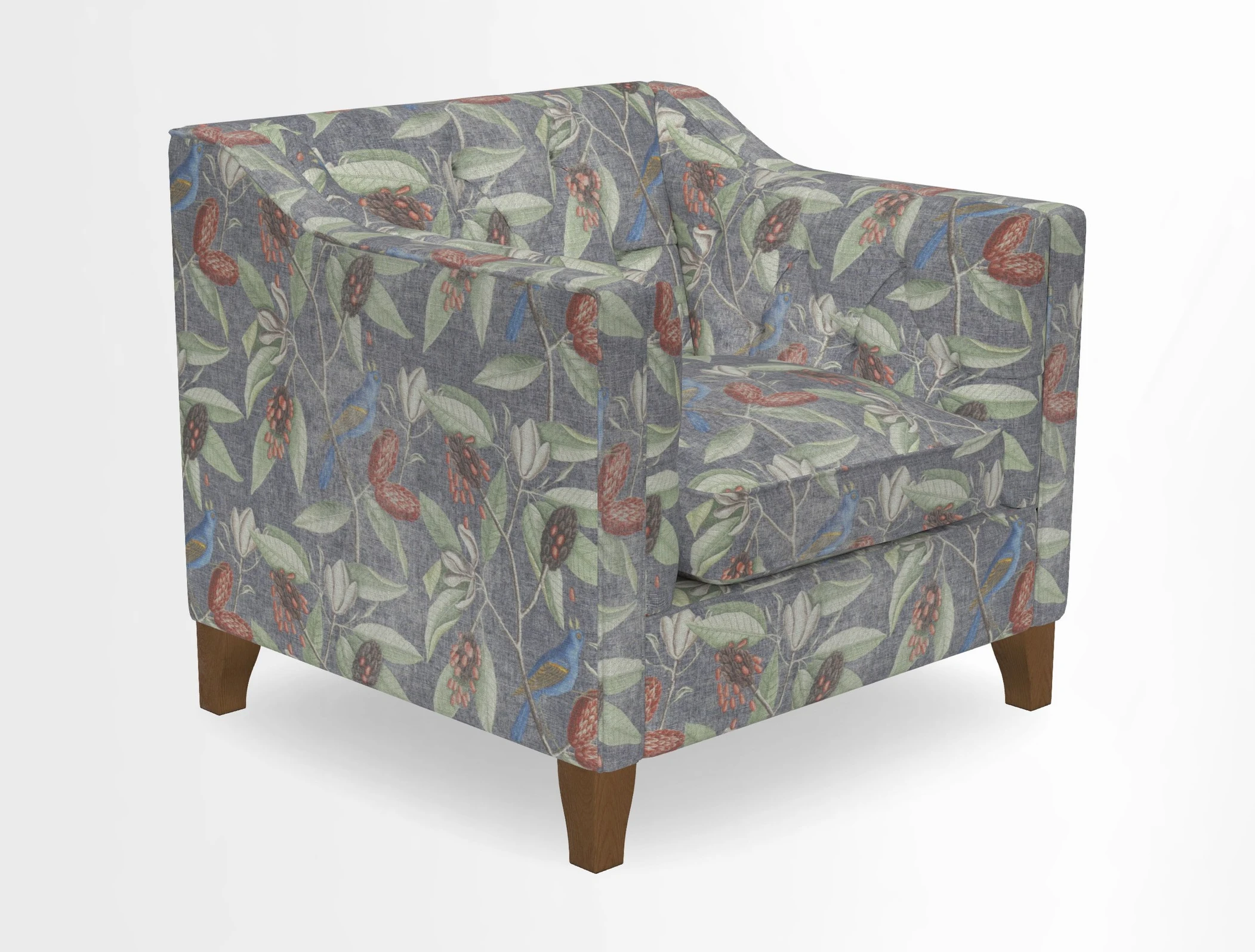 Haresfield Dipped Arm Chair in Two Tone Plain Biscuit