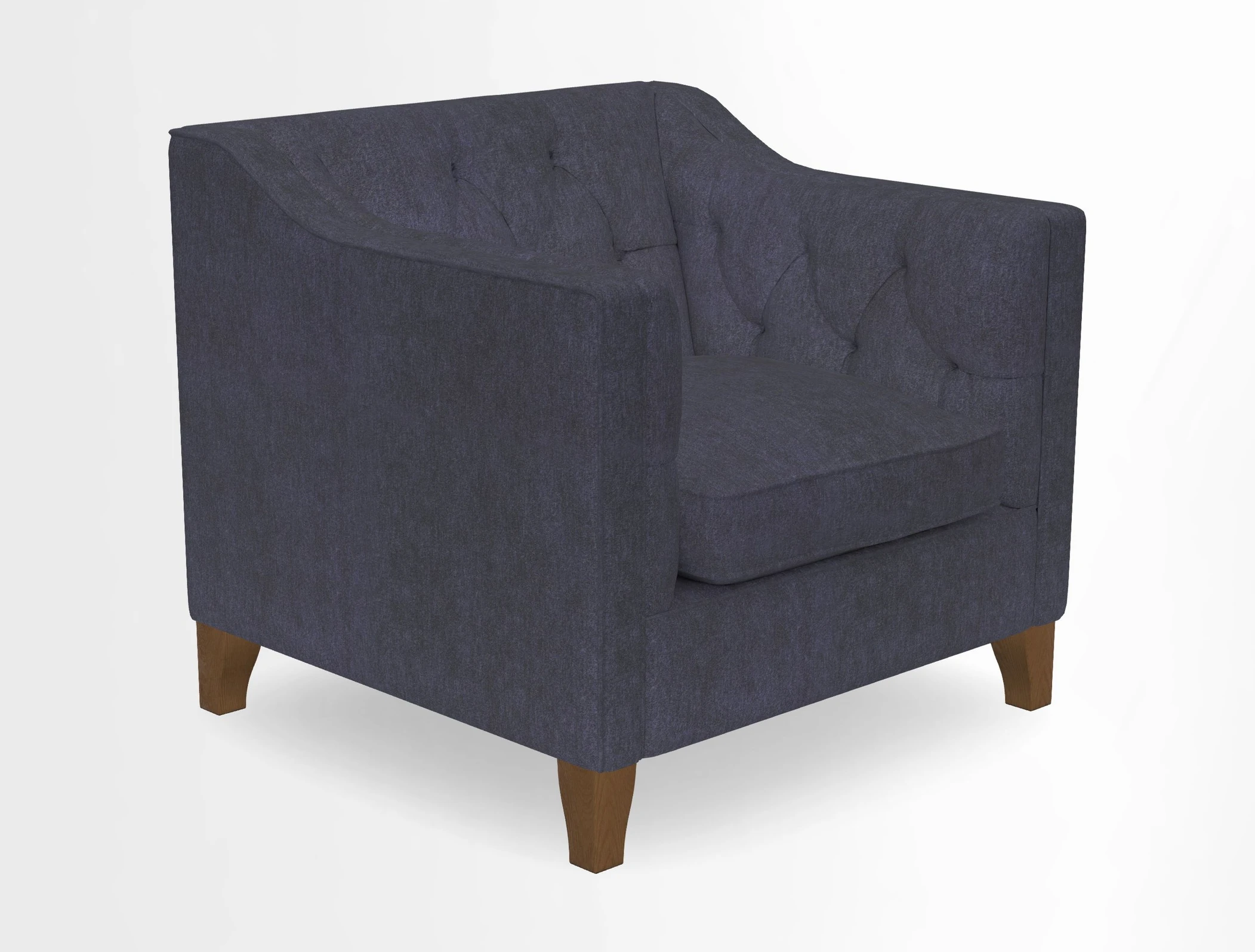 Haresfield Dipped Arm Chair in Two Tone Plain Biscuit