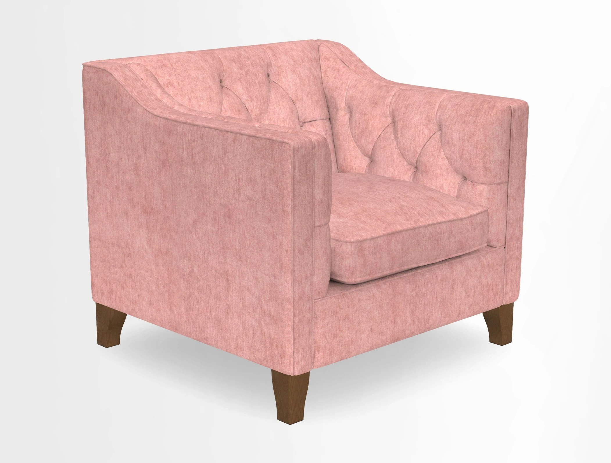 Haresfield Dipped Arm Chair in Two Tone Plain Biscuit