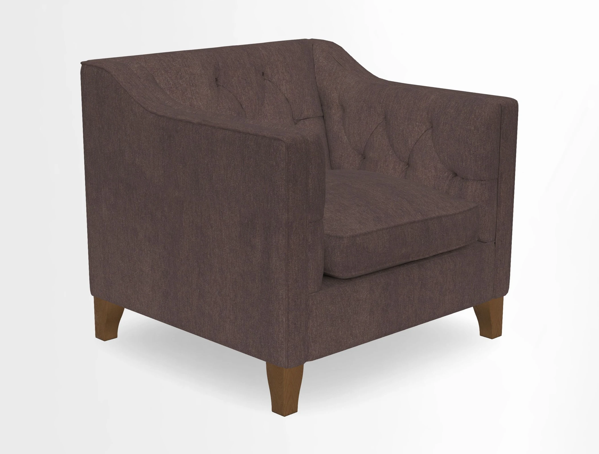 Haresfield Dipped Arm Chair in Two Tone Plain Biscuit