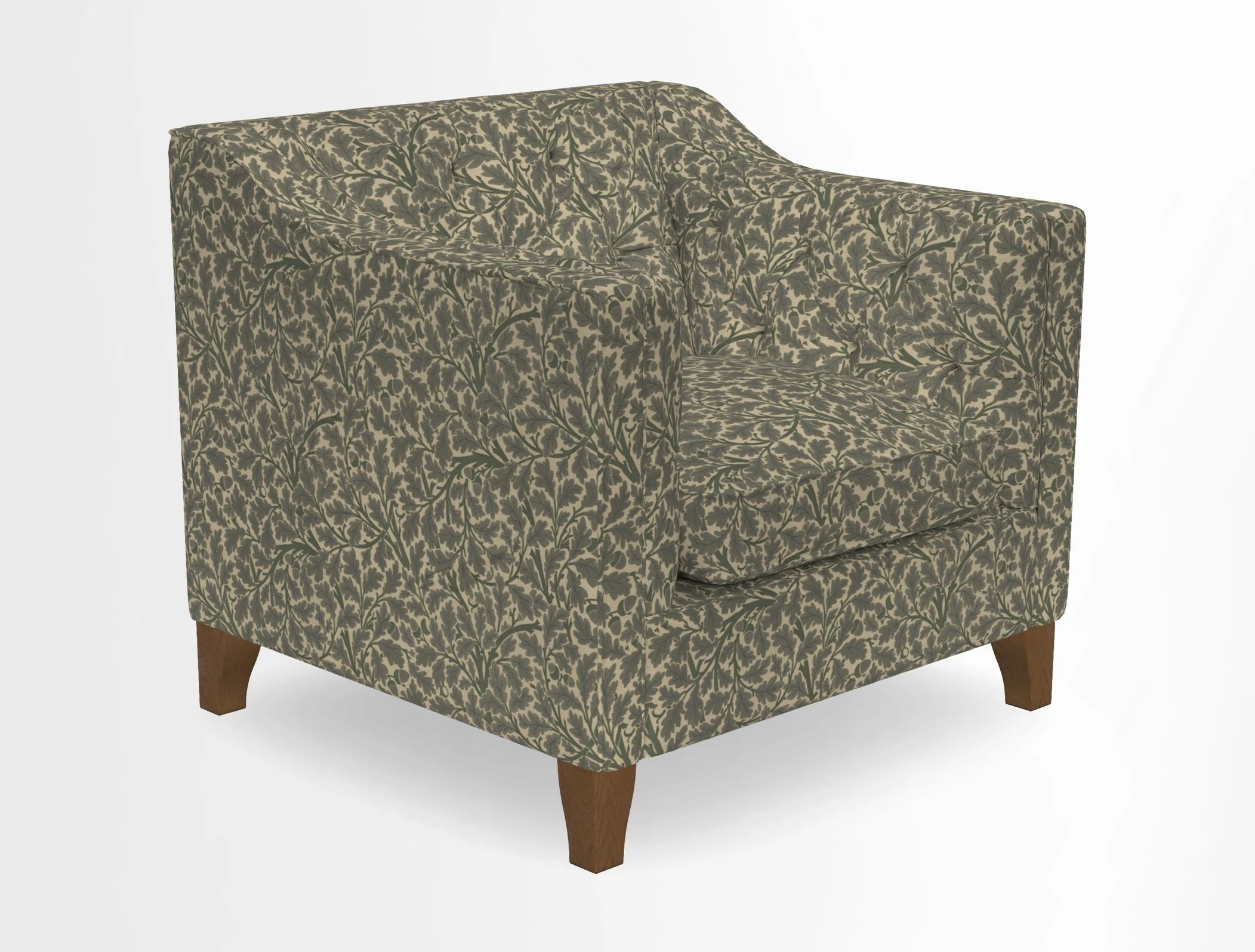 Haresfield Dipped Arm Chair in Two Tone Plain Biscuit