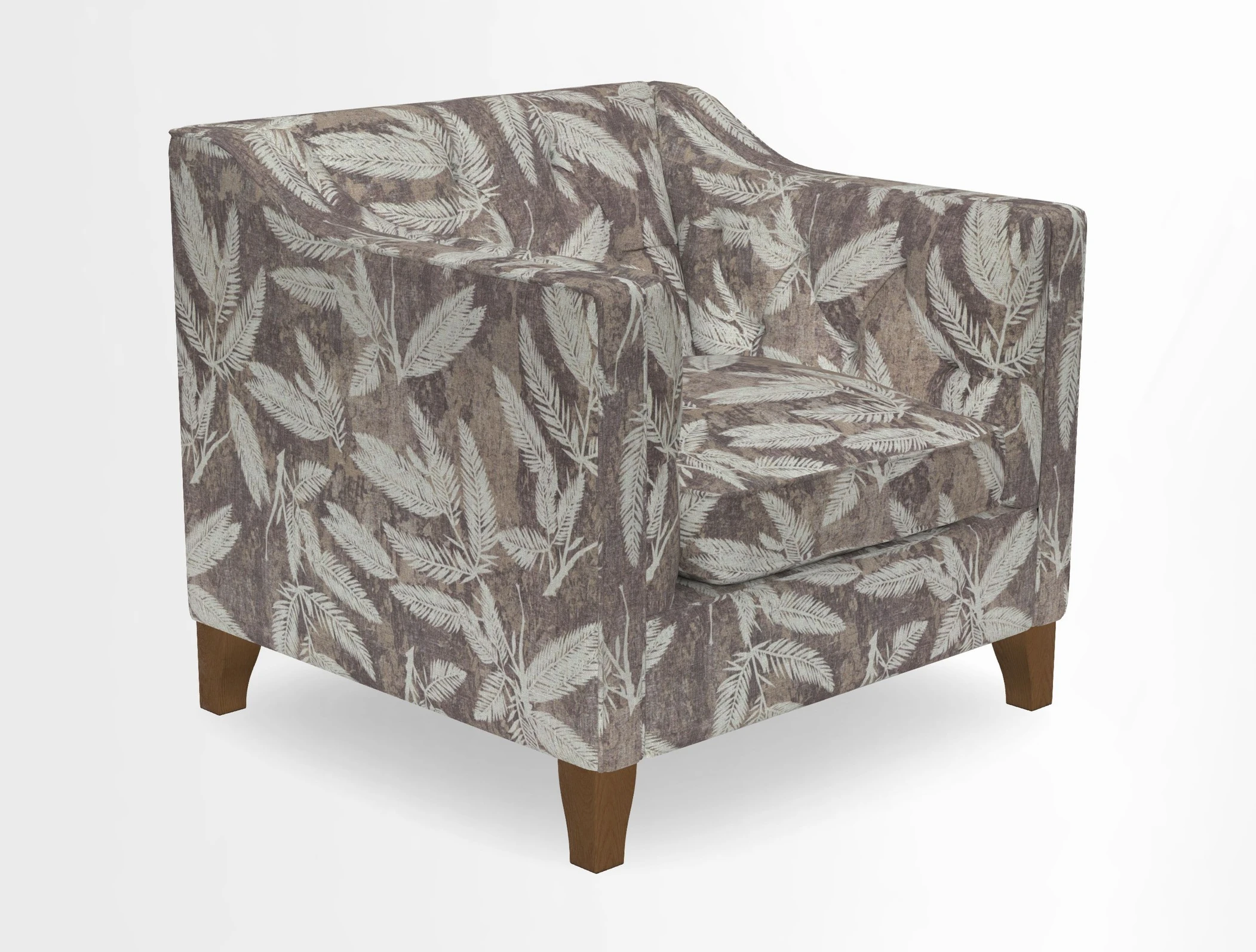 Haresfield Dipped Arm Chair in Two Tone Plain Biscuit