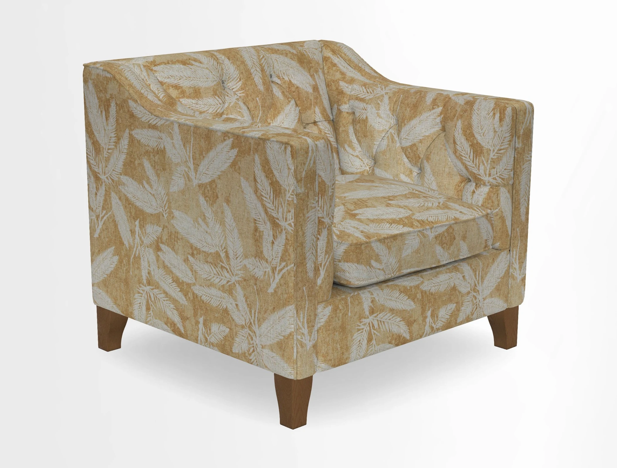 Haresfield Dipped Arm Chair in Two Tone Plain Biscuit