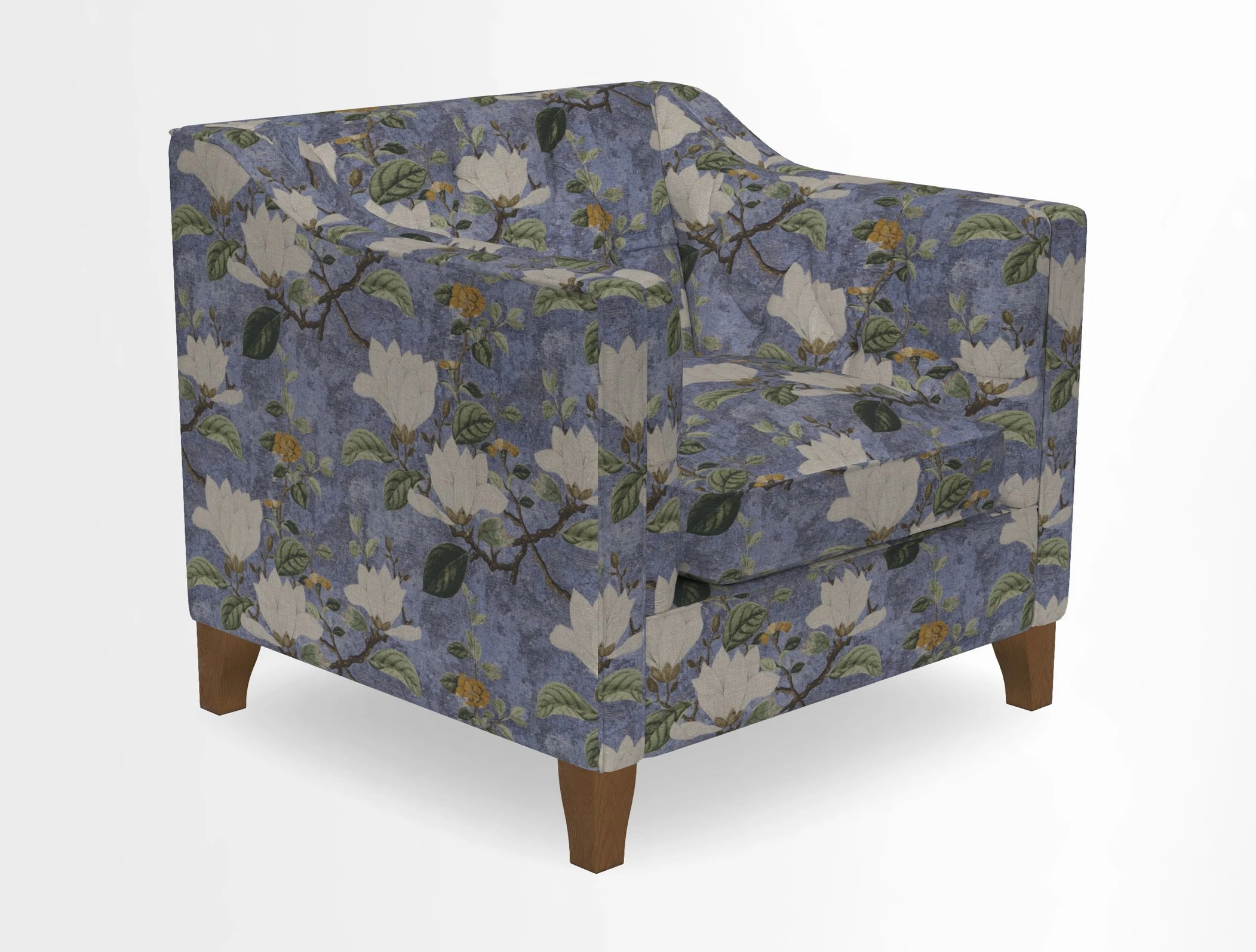 Haresfield Dipped Arm Chair in Two Tone Plain Biscuit