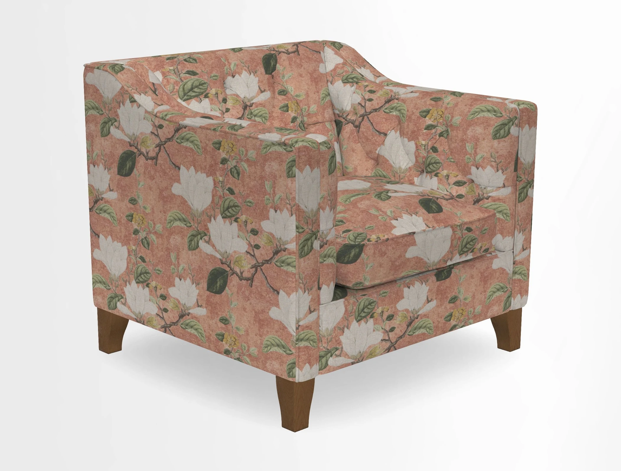 Haresfield Dipped Arm Chair in Two Tone Plain Biscuit