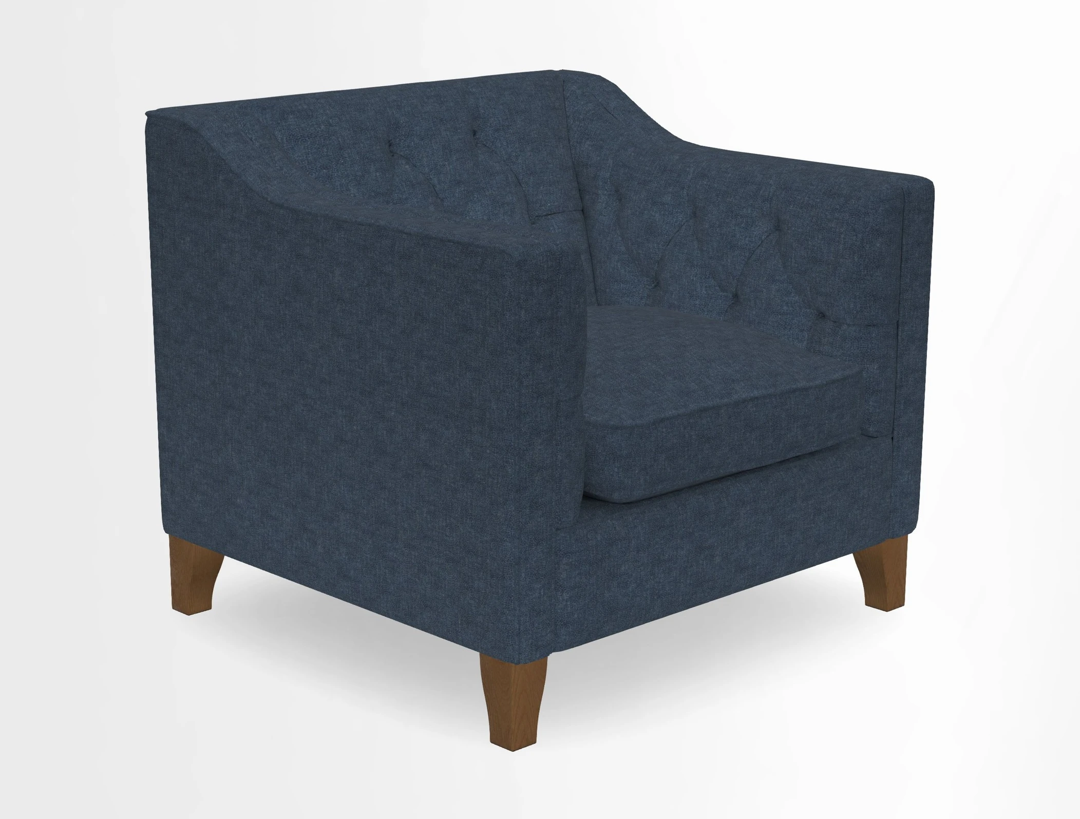 Haresfield Dipped Arm Chair in Two Tone Plain Biscuit