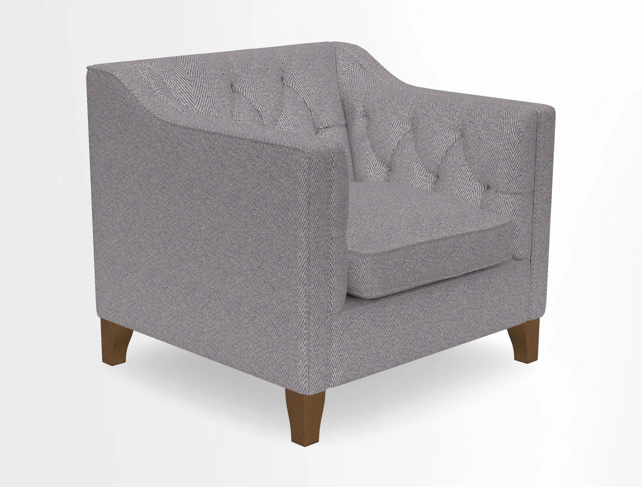 Haresfield Dipped Arm Chair in Two Tone Plain Biscuit