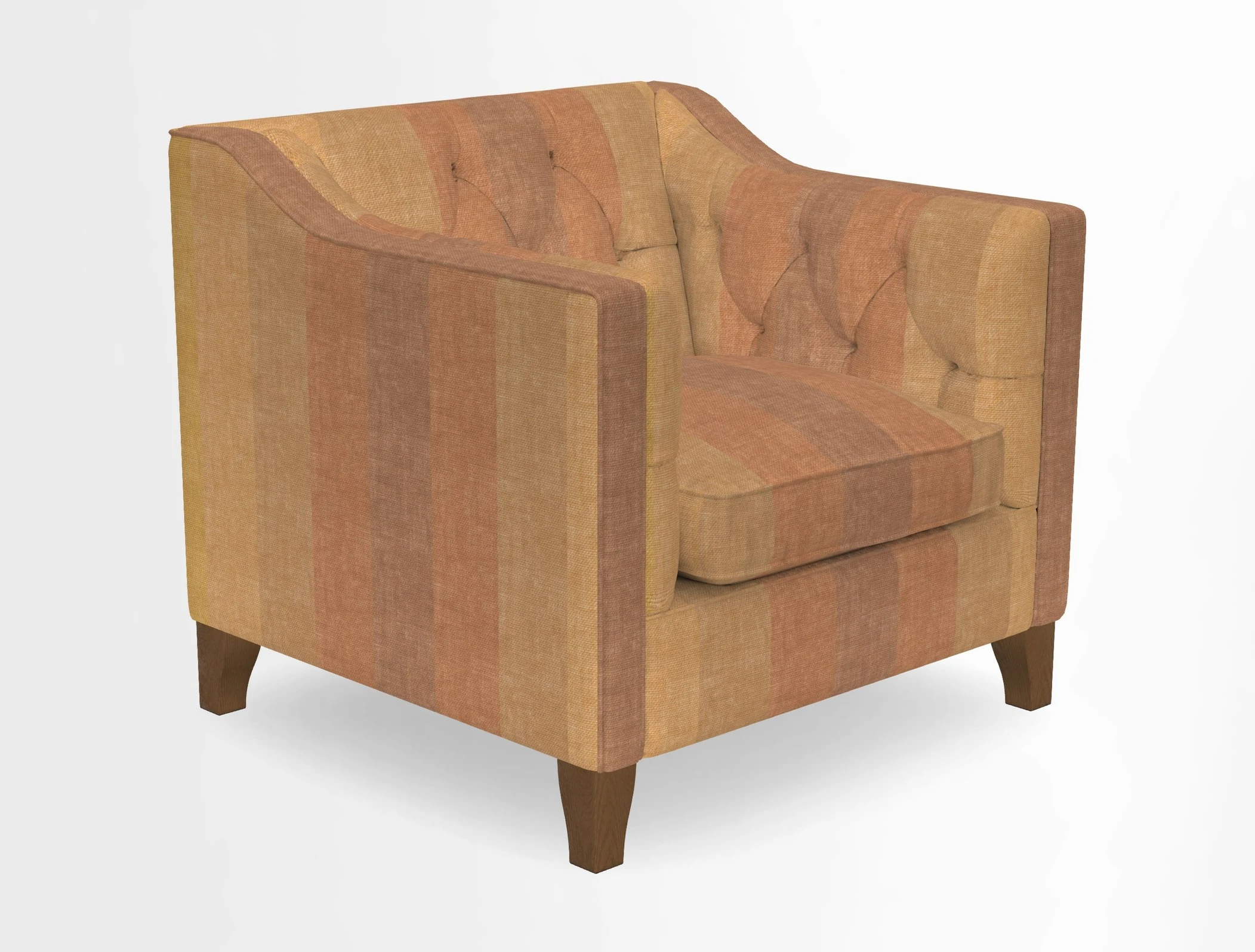 Haresfield Dipped Arm Chair in Two Tone Plain Biscuit