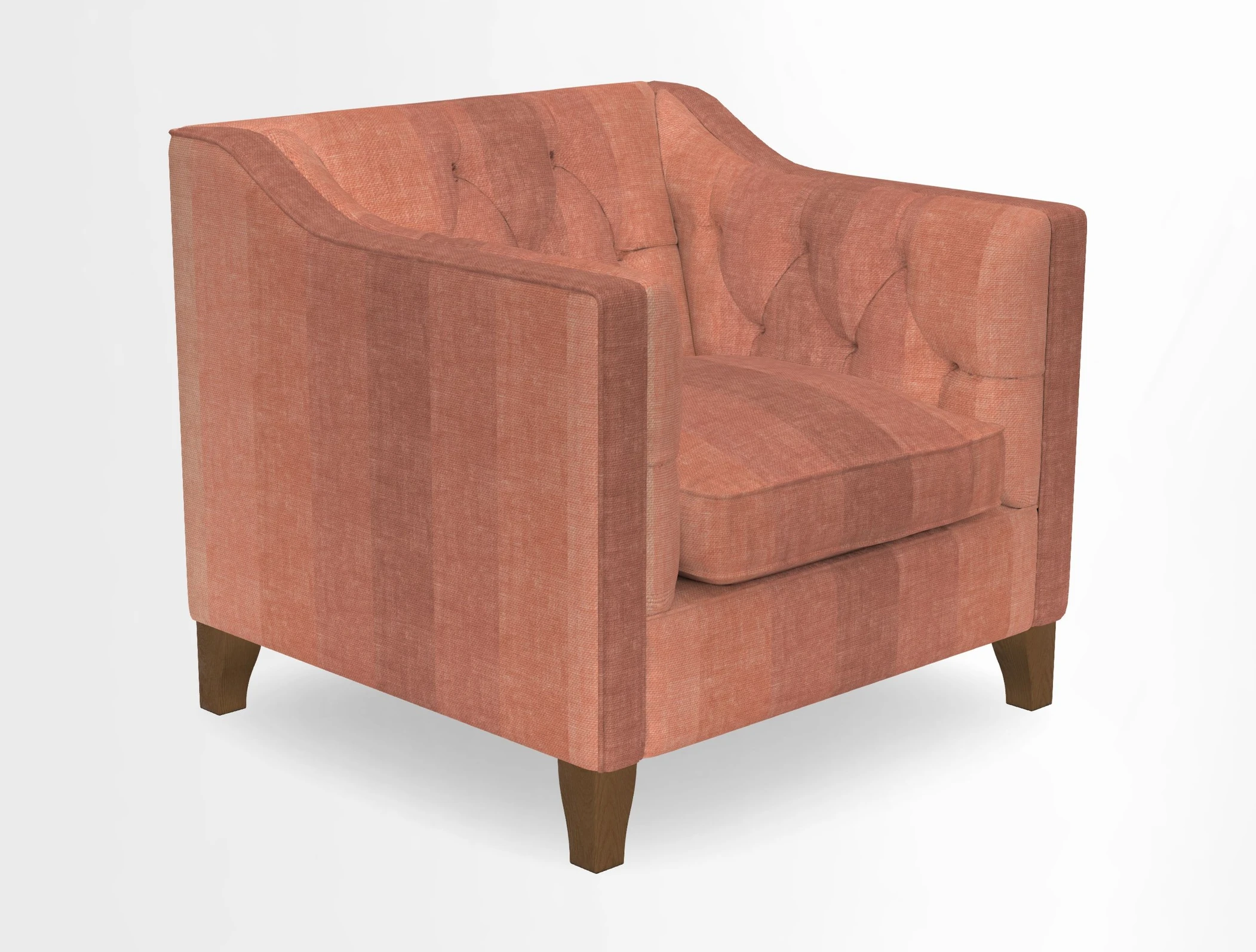 Haresfield Dipped Arm Chair in Two Tone Plain Biscuit