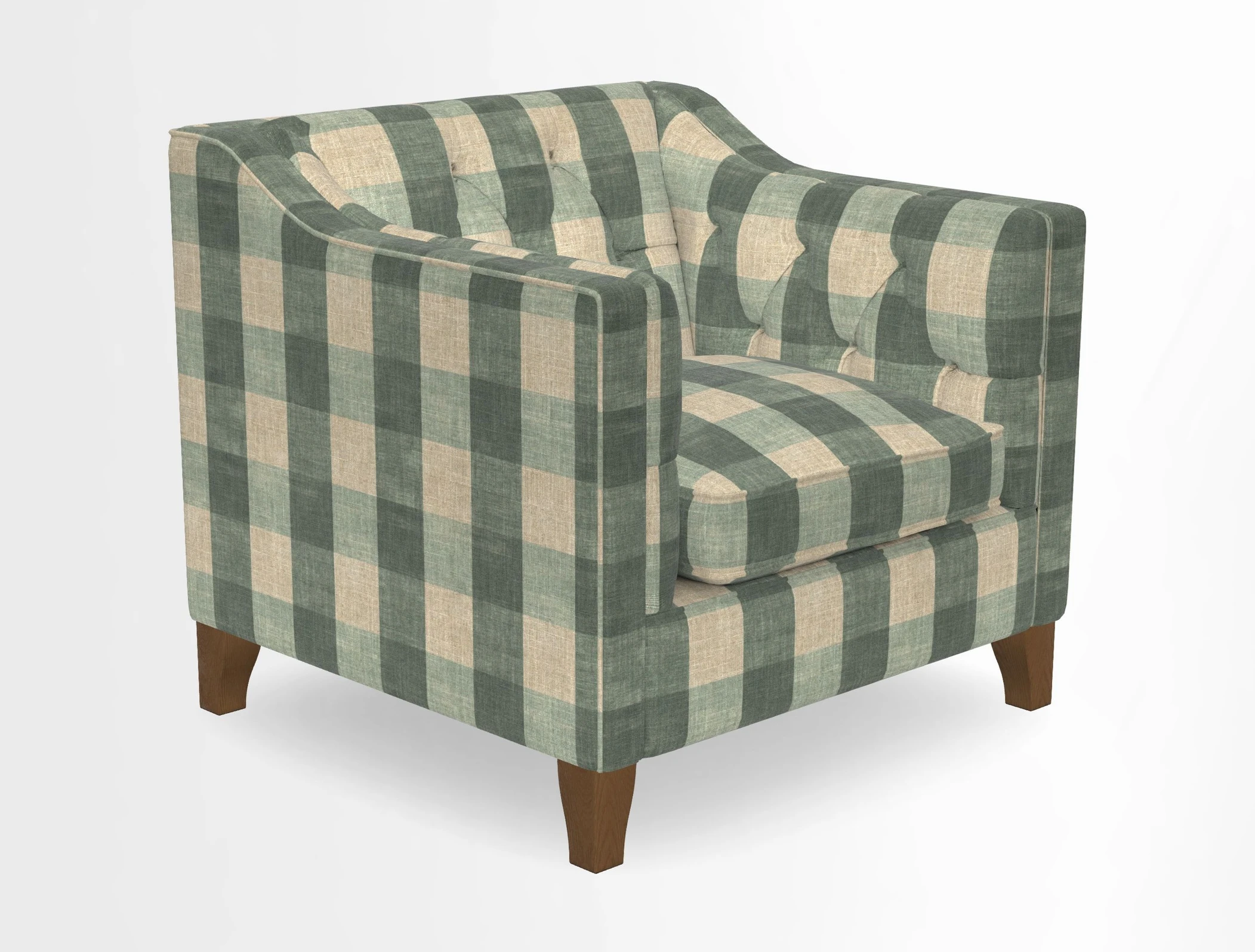 Haresfield Dipped Arm Chair in Two Tone Plain Biscuit