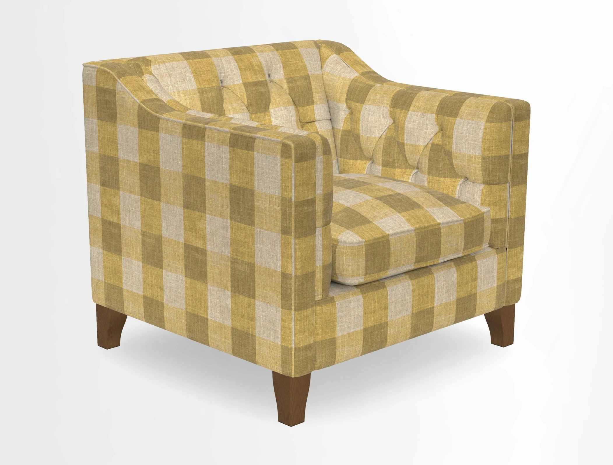 Haresfield Dipped Arm Chair in Two Tone Plain Biscuit