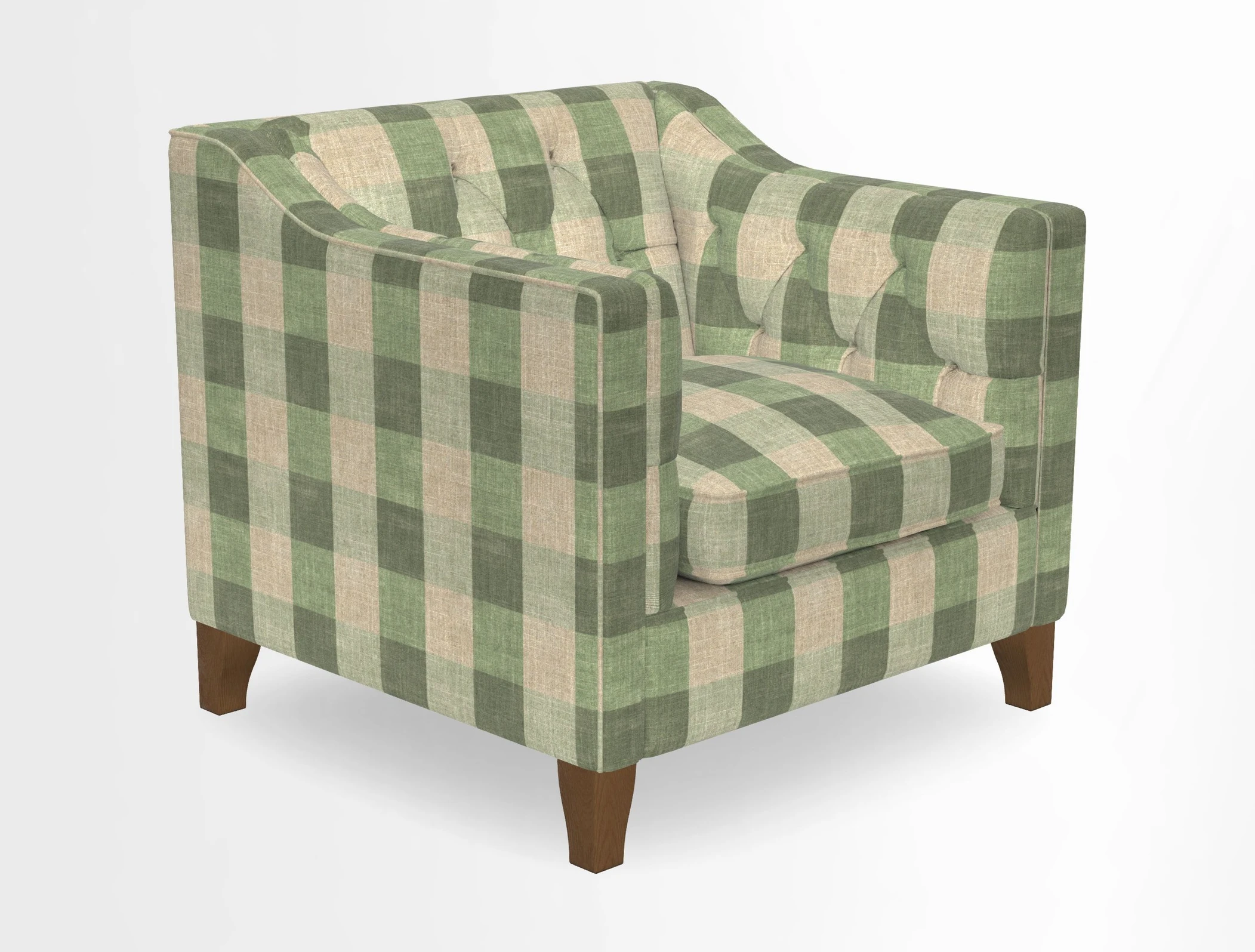 Haresfield Dipped Arm Chair in Two Tone Plain Biscuit