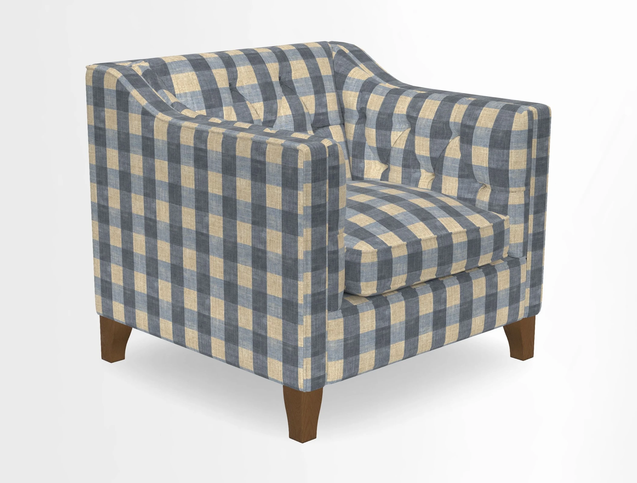 Haresfield Dipped Arm Chair in Two Tone Plain Biscuit