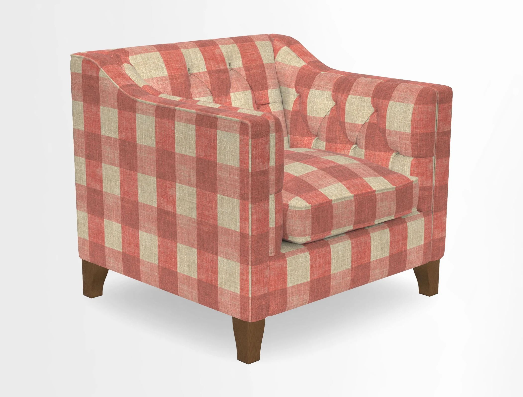 Haresfield Dipped Arm Chair in Two Tone Plain Biscuit