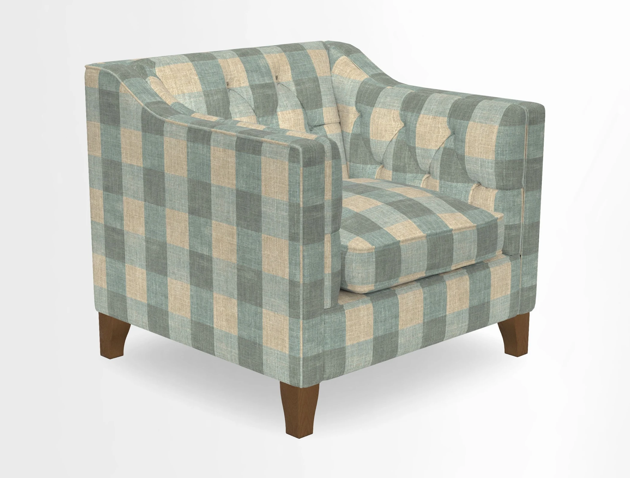 Haresfield Dipped Arm Chair in Two Tone Plain Biscuit