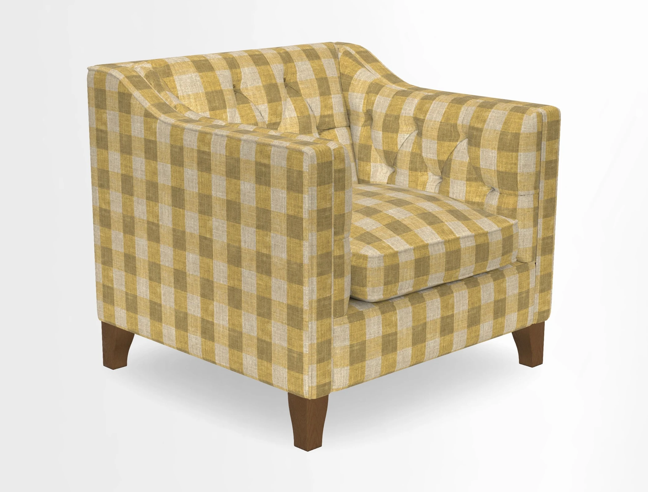 Haresfield Dipped Arm Chair in Two Tone Plain Biscuit