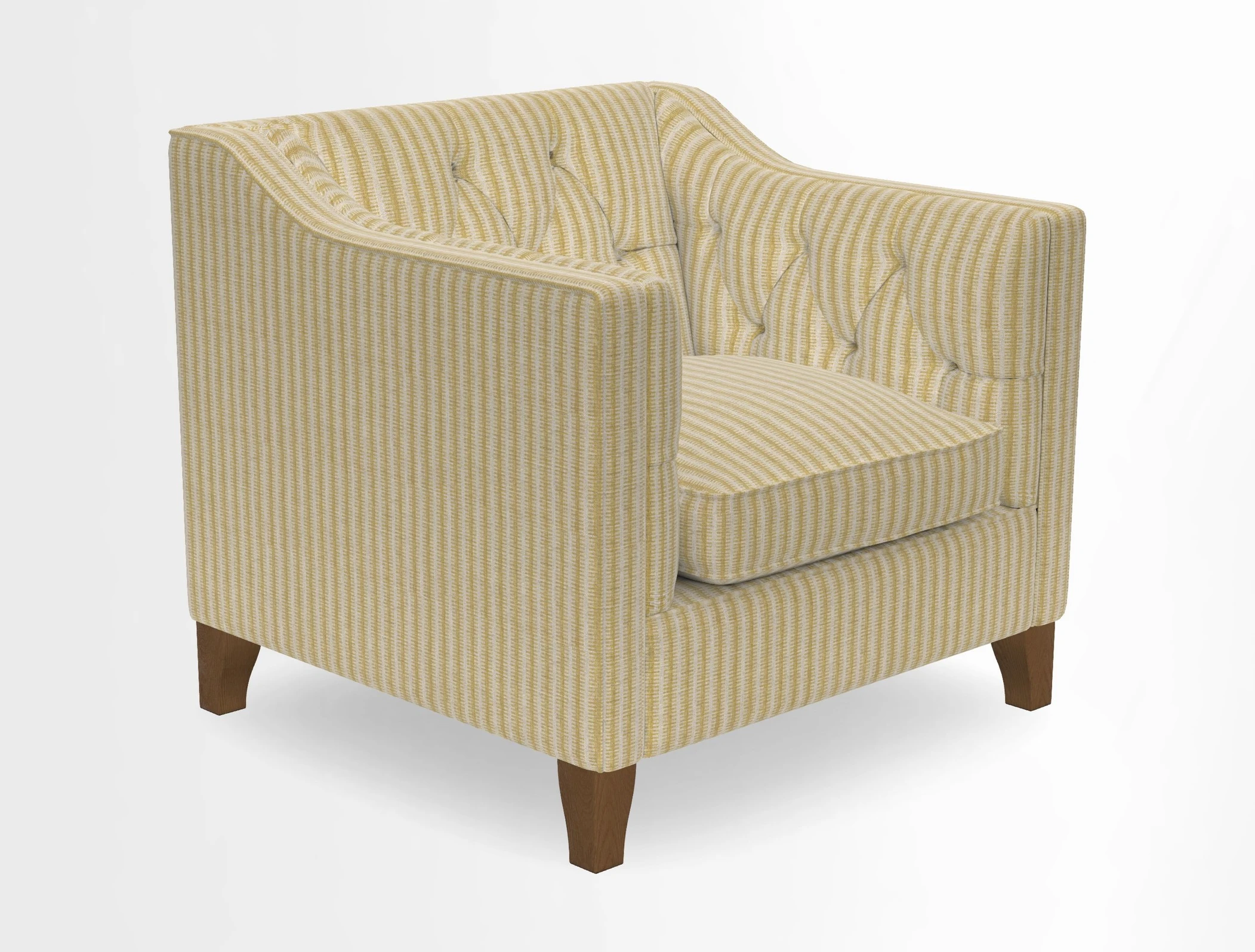 Haresfield Dipped Arm Chair in Two Tone Plain Biscuit