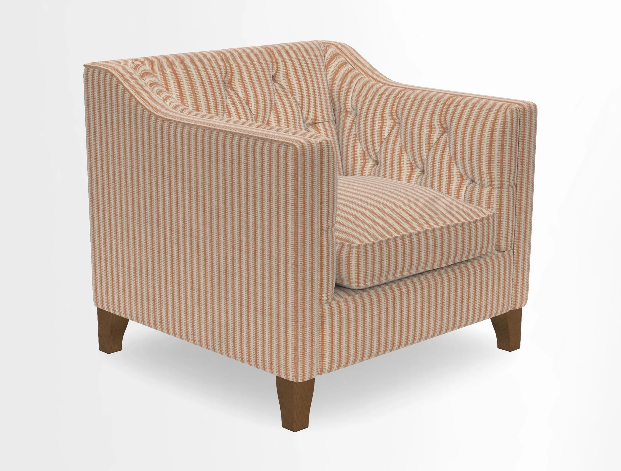 Haresfield Dipped Arm Chair in Two Tone Plain Biscuit
