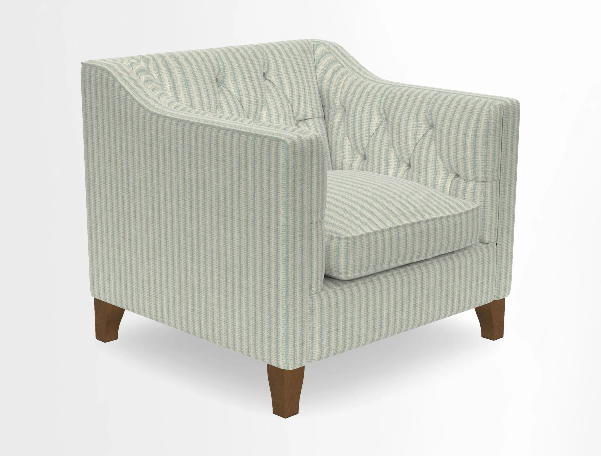 Haresfield Dipped Arm Chair in Two Tone Plain Biscuit