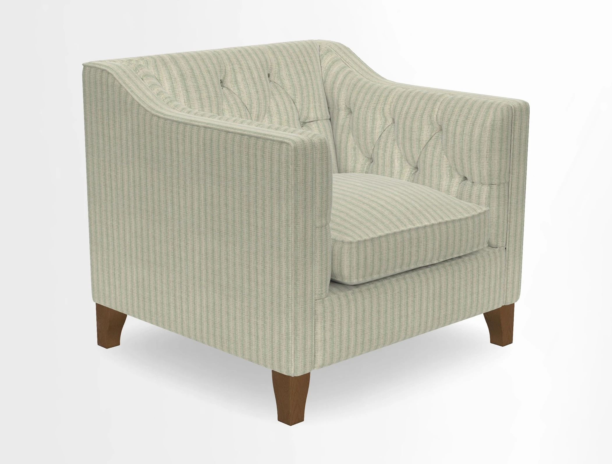 Haresfield Dipped Arm Chair in Two Tone Plain Biscuit