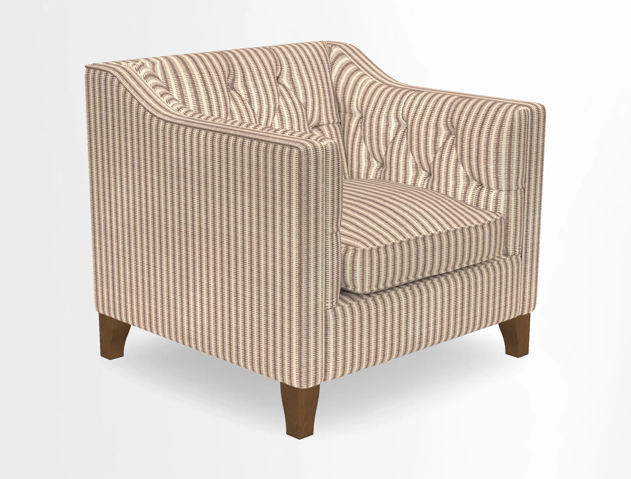 Haresfield Dipped Arm Chair in Two Tone Plain Biscuit