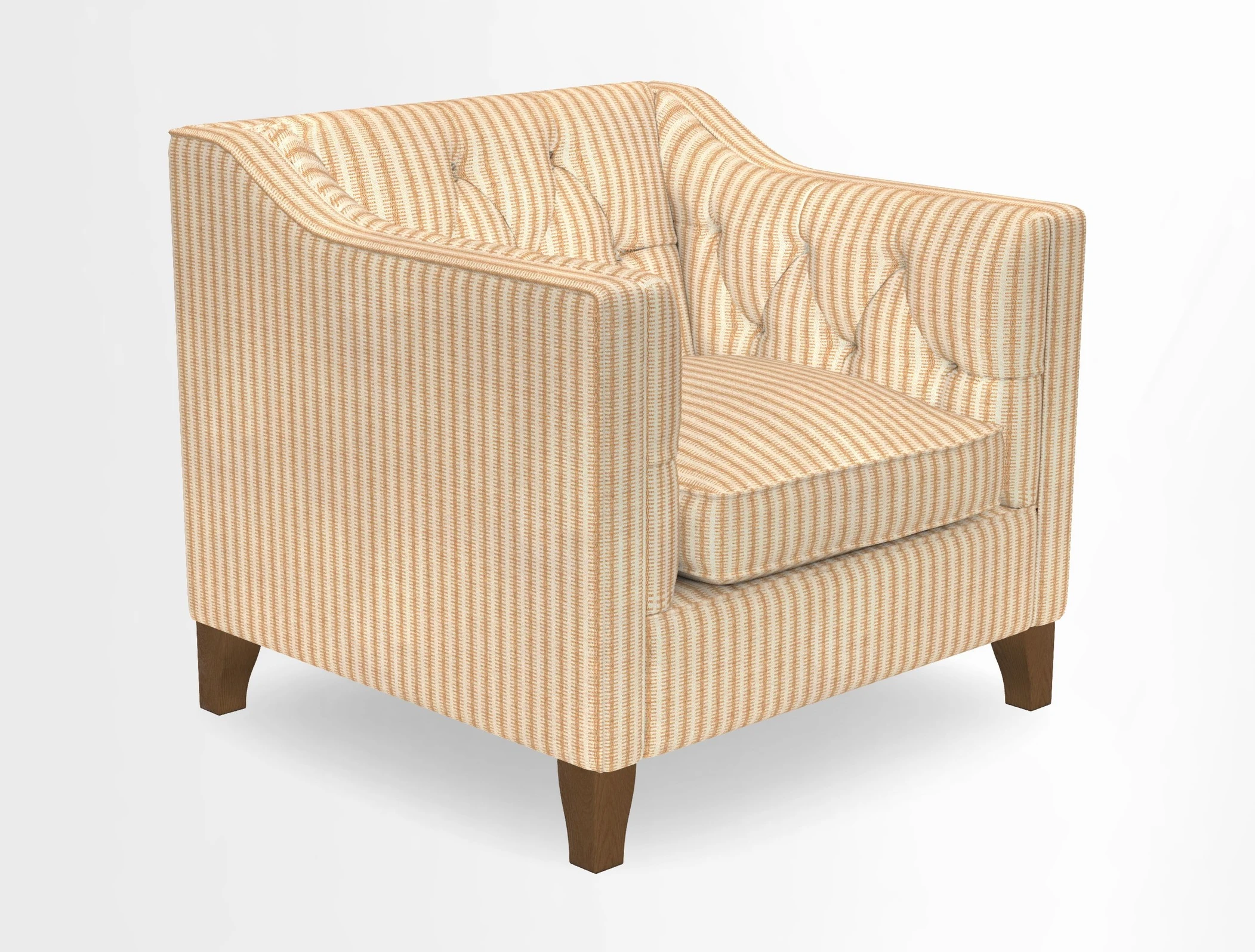 Haresfield Dipped Arm Chair in Two Tone Plain Biscuit