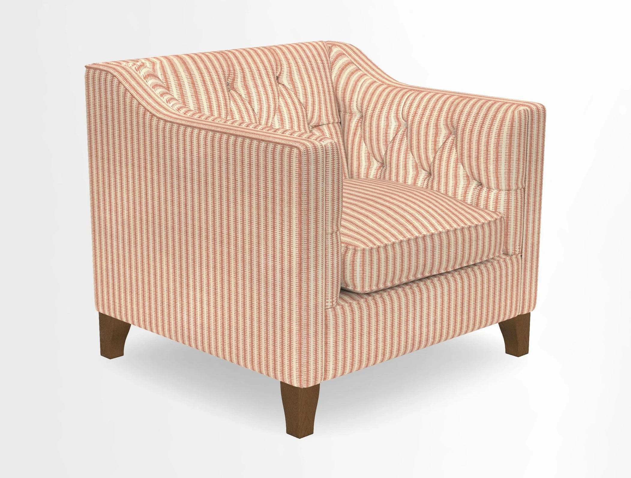 Haresfield Dipped Arm Chair in Two Tone Plain Biscuit