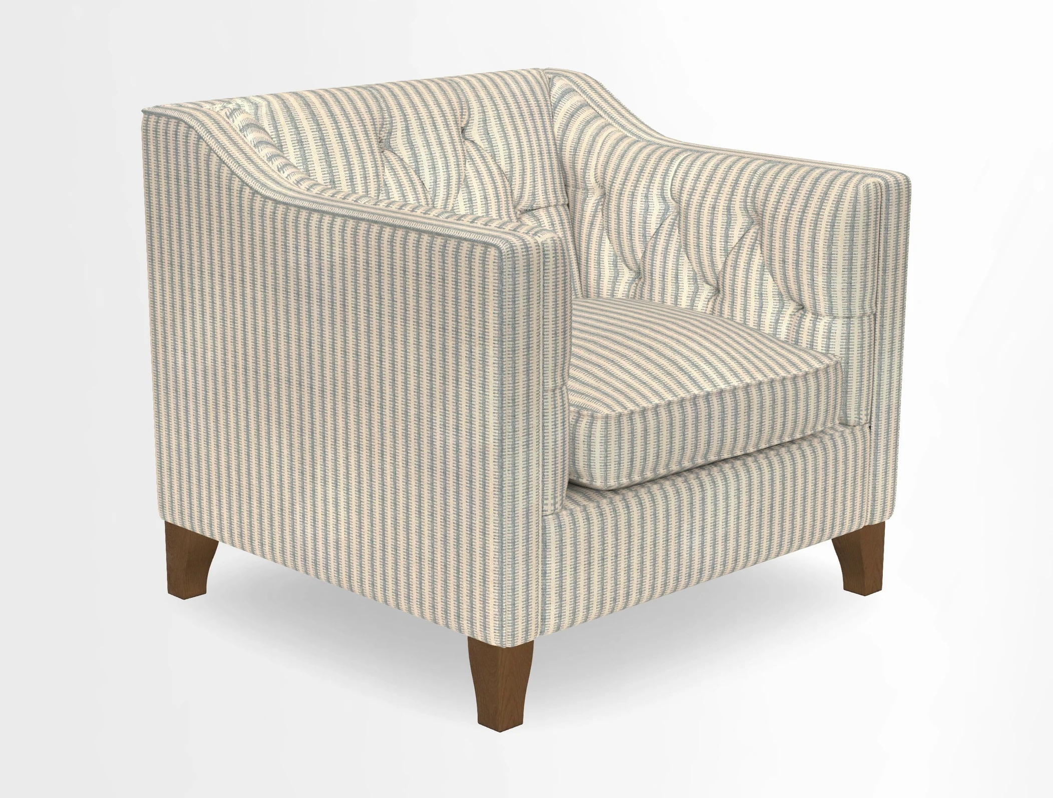 Haresfield Dipped Arm Chair in Two Tone Plain Biscuit