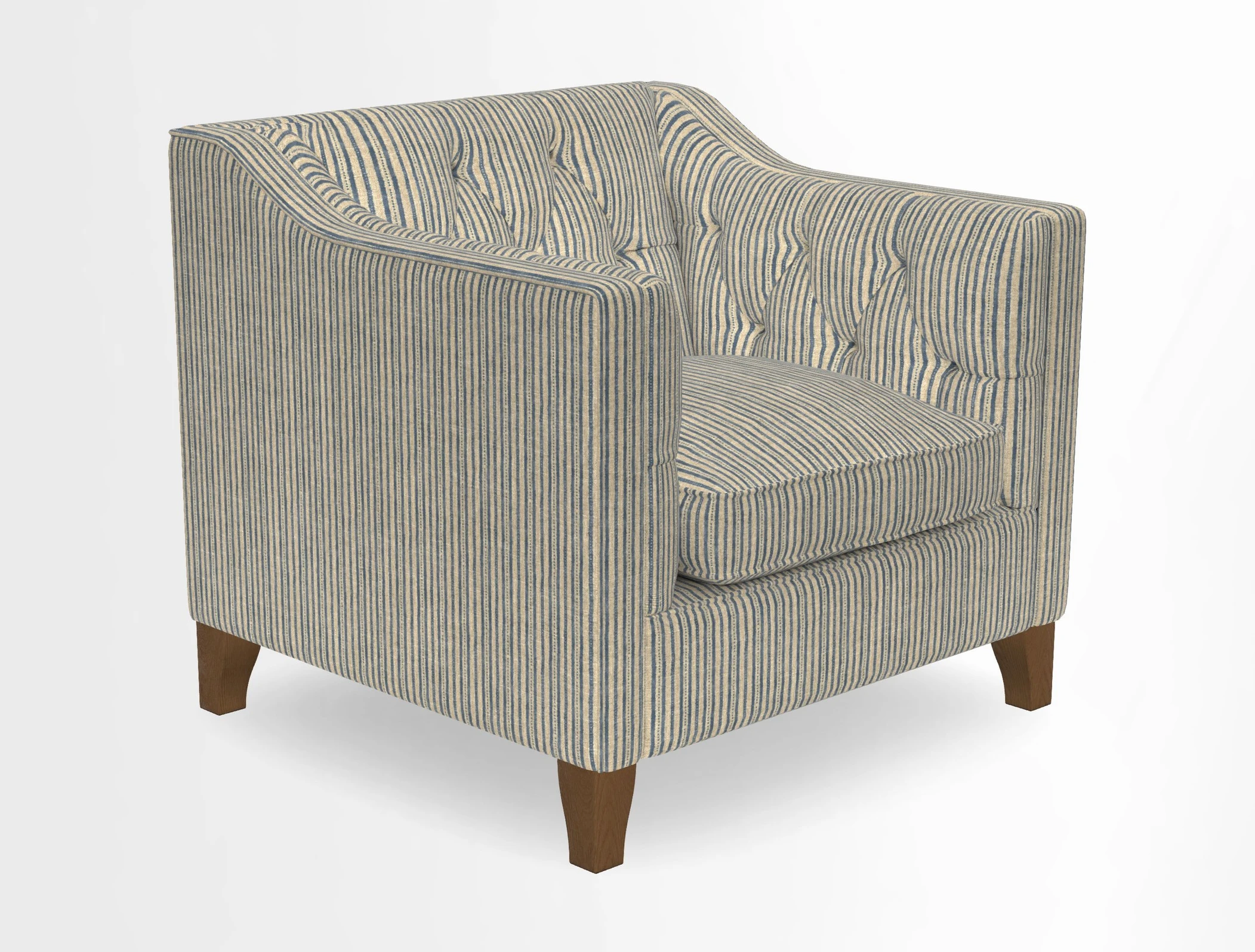 Haresfield Dipped Arm Chair in Two Tone Plain Biscuit
