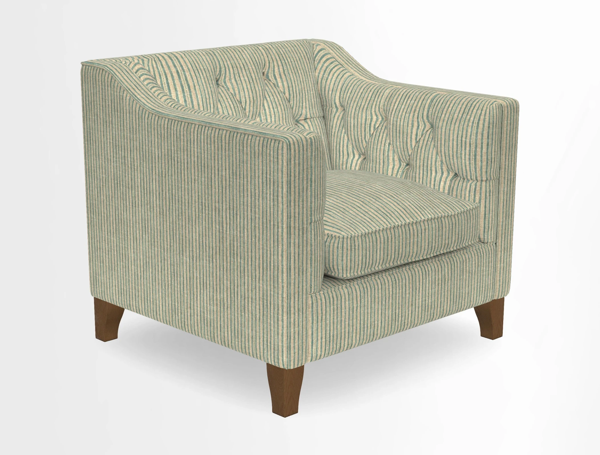 Haresfield Dipped Arm Chair in Two Tone Plain Biscuit