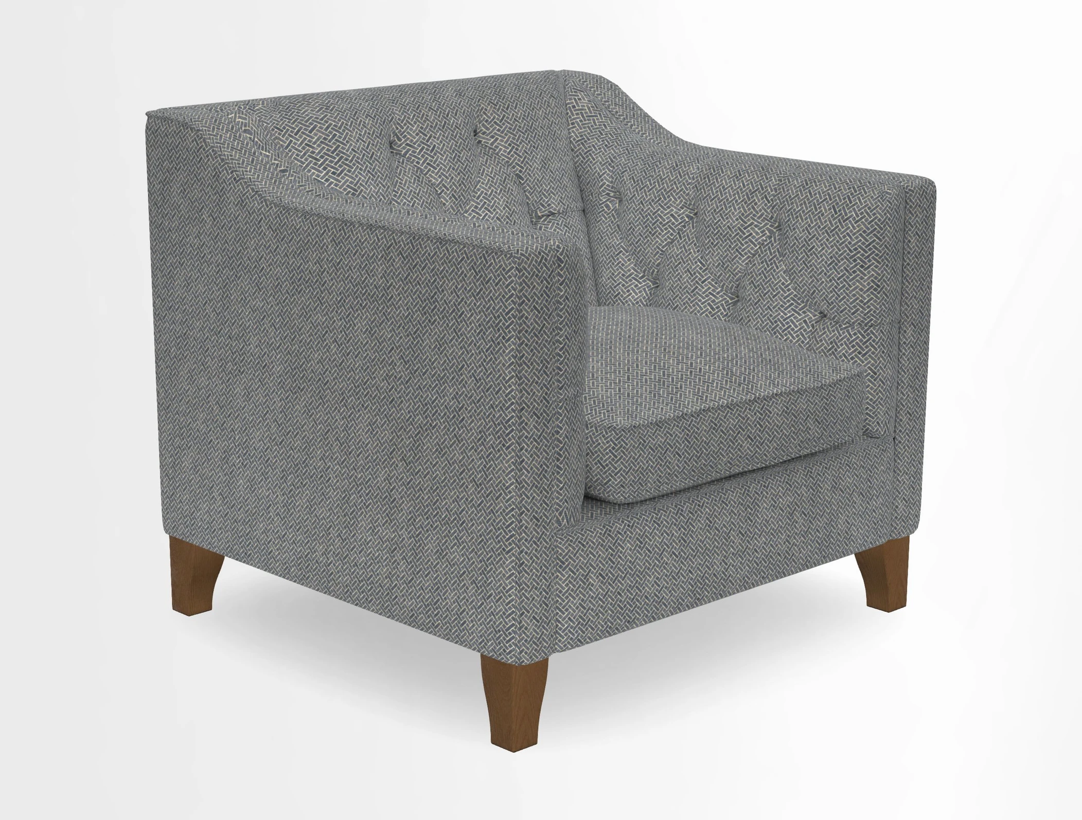 Haresfield Dipped Arm Chair in Two Tone Plain Biscuit