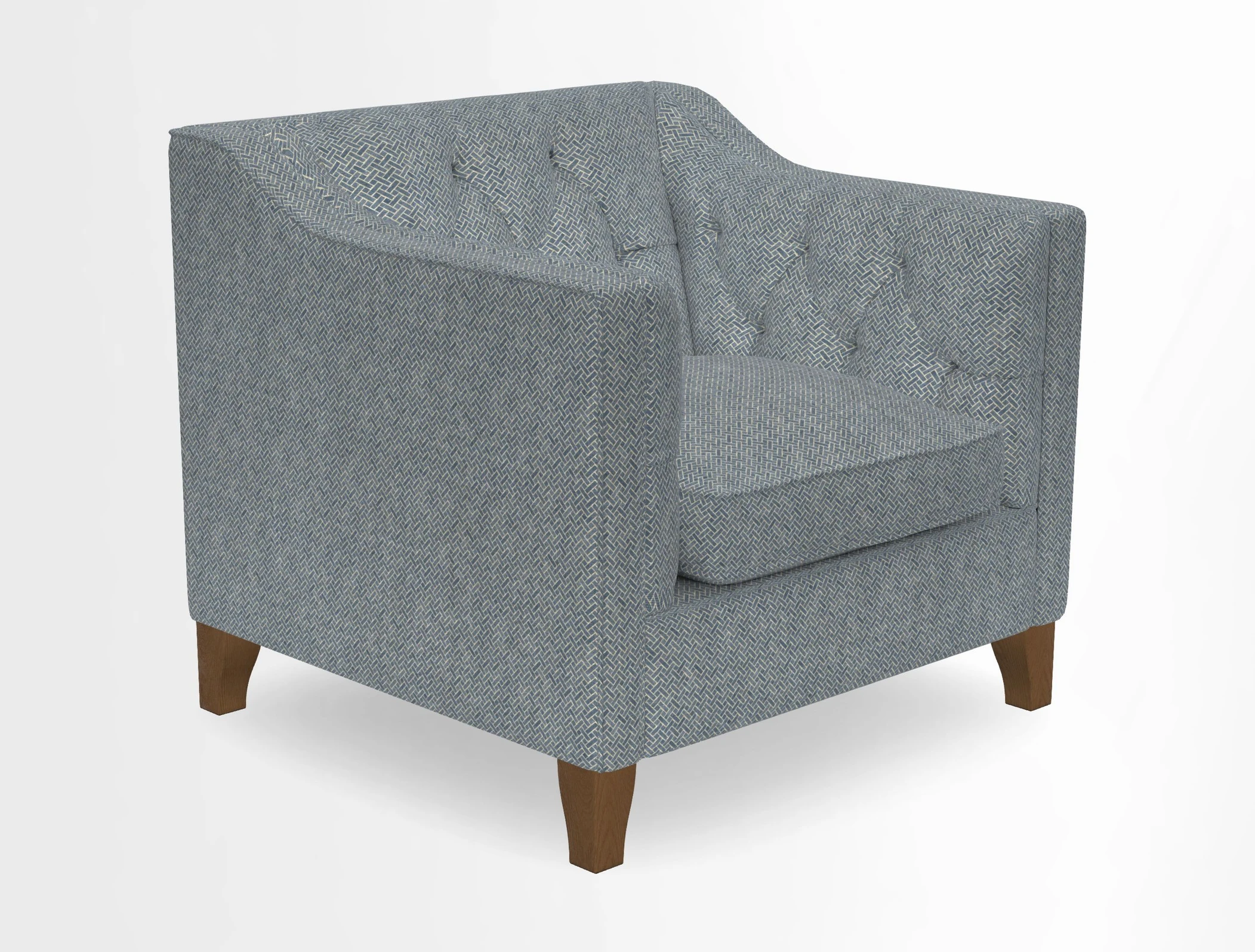 Haresfield Dipped Arm Chair in Two Tone Plain Biscuit