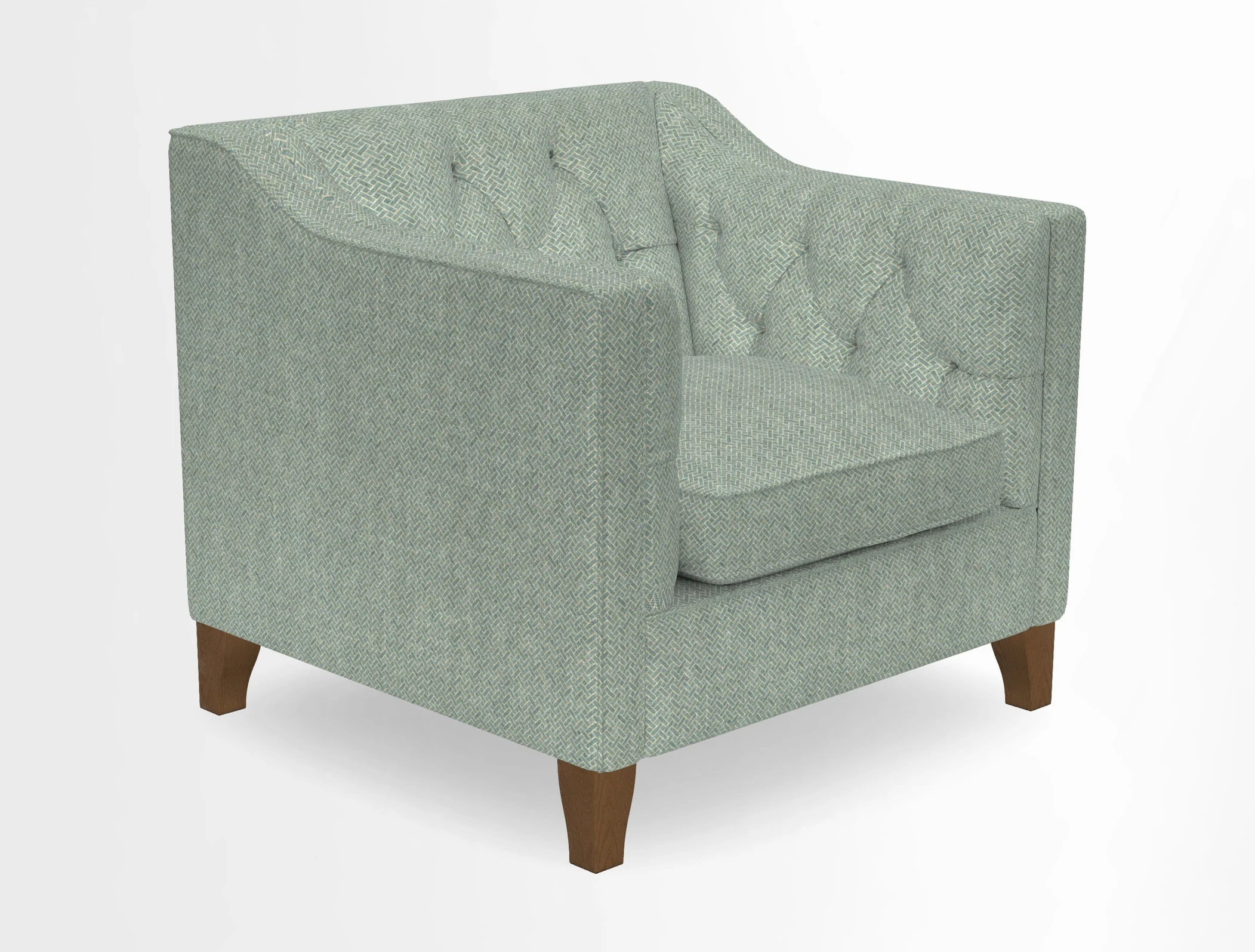 Haresfield Dipped Arm Chair in Two Tone Plain Biscuit