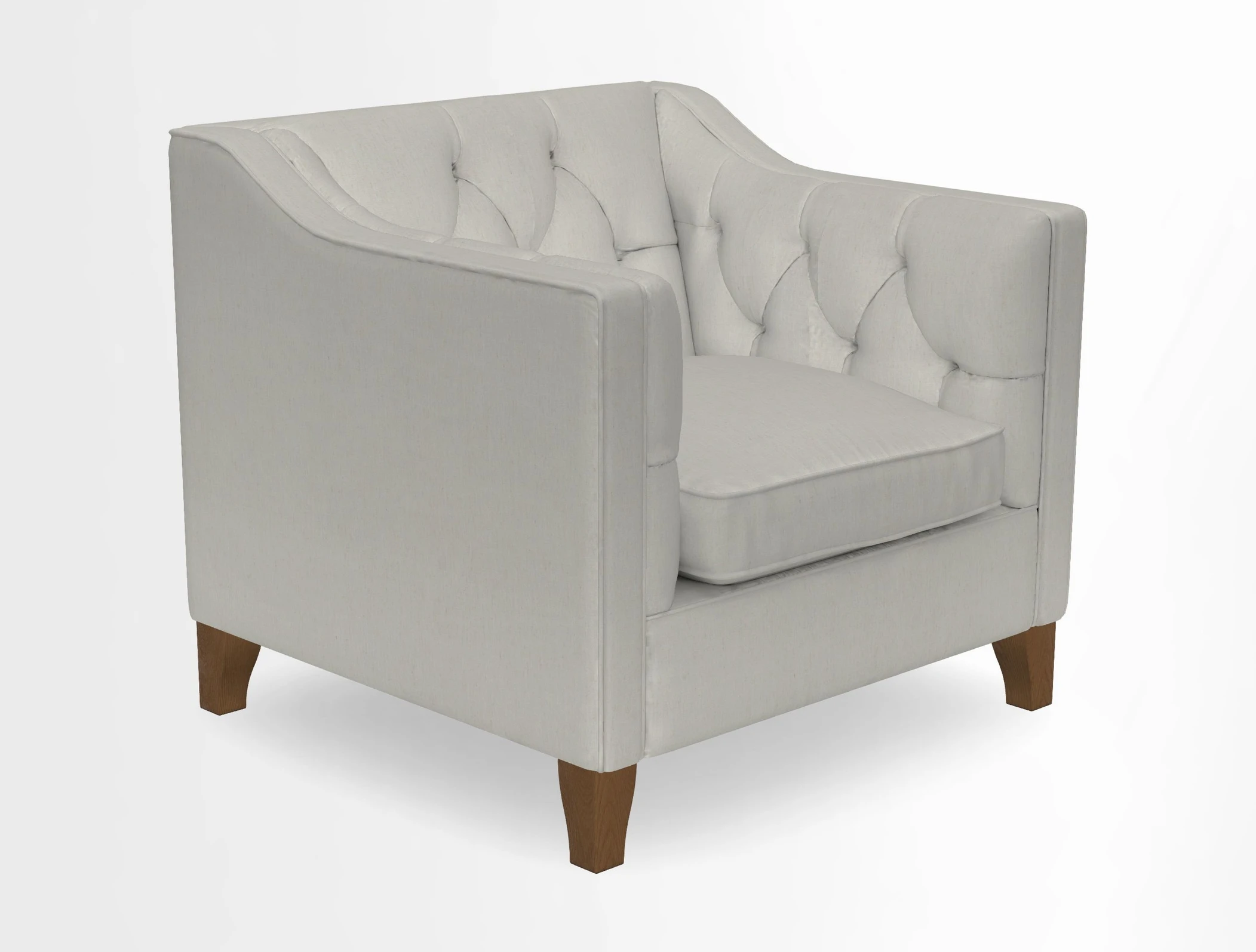 Haresfield Dipped Arm Chair in Two Tone Plain Biscuit